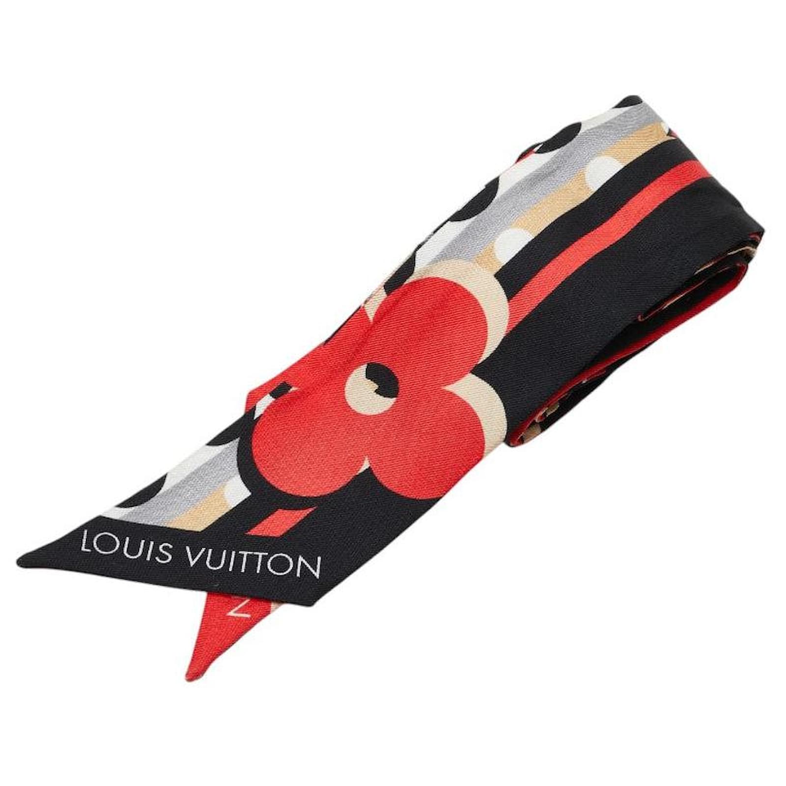 Louis Vuitton Monogram Bandouliere BB Pop Scarf M76187 Black Silk  ref.2290810