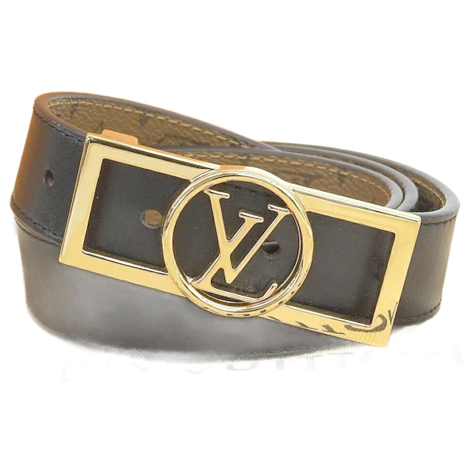 Louis Vuitton Dauphine 25MM Reversible Belt Black Leather  ref.1655245