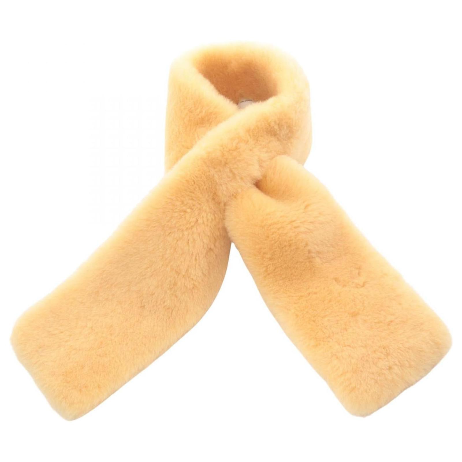 Bottega Veneta Shearling Scarf Beige  ref.2290489