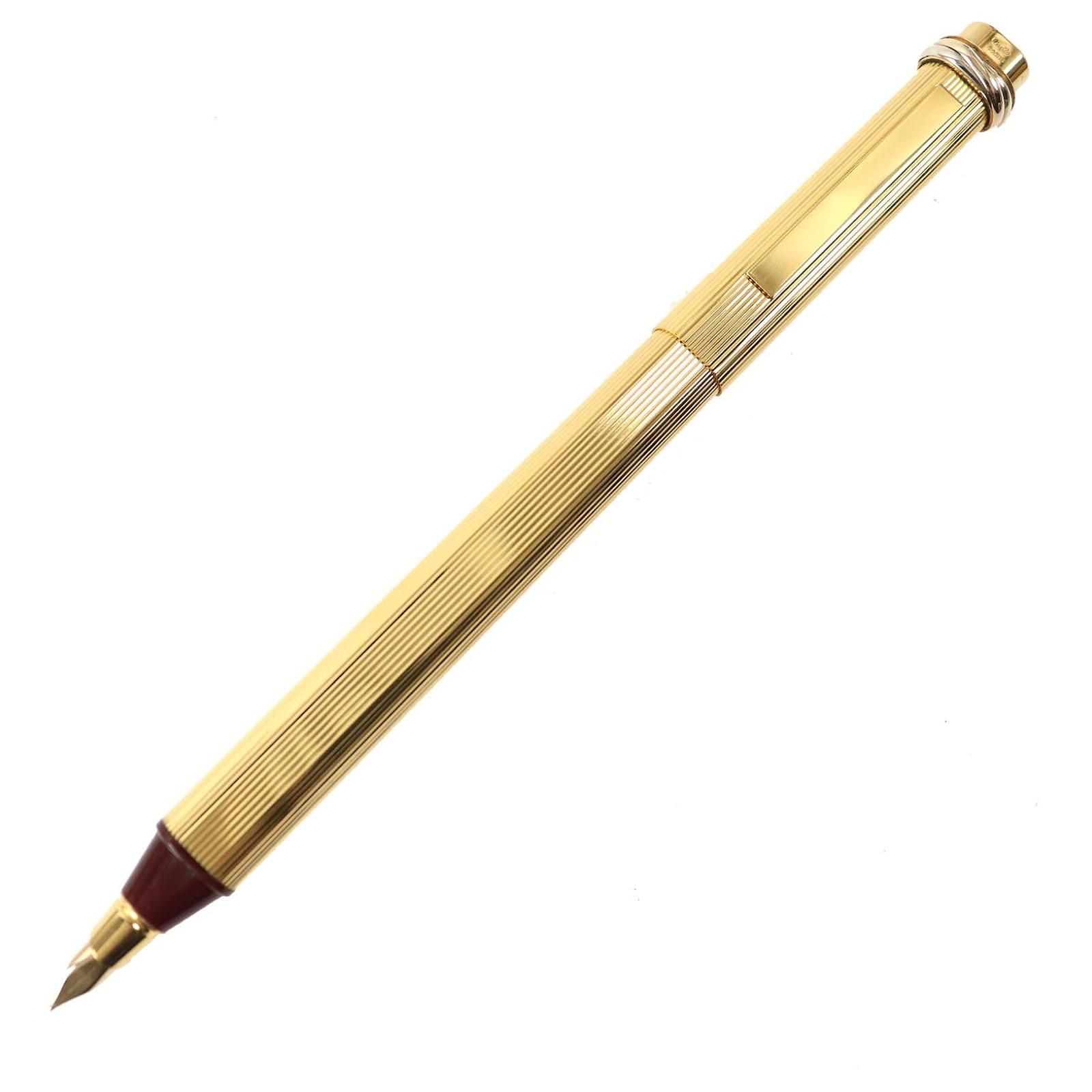 Cartier Trinity Double C Fountain Pen Golden  ref.1706565