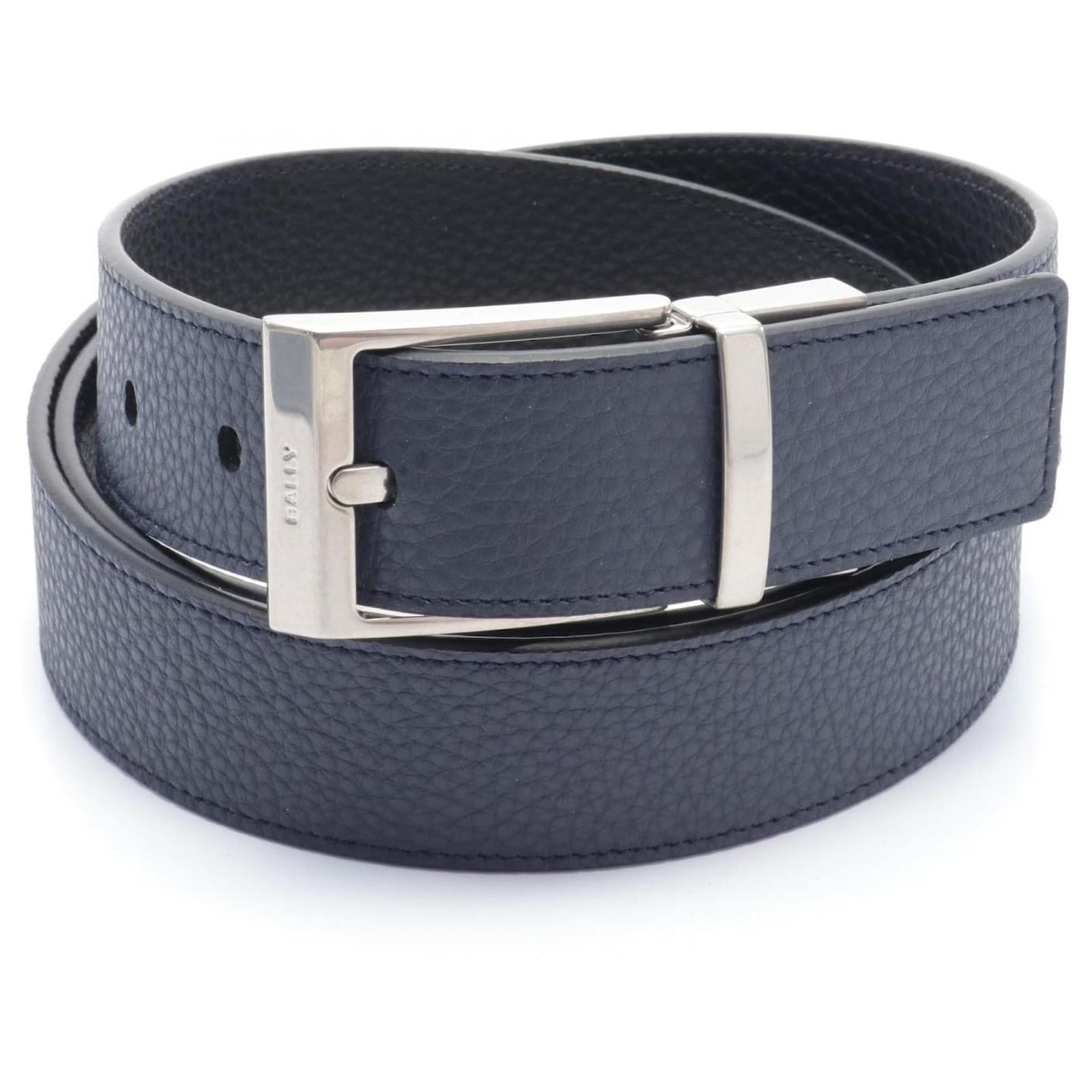 Bally 6304878 Leather Belt Blue  ref.1681656