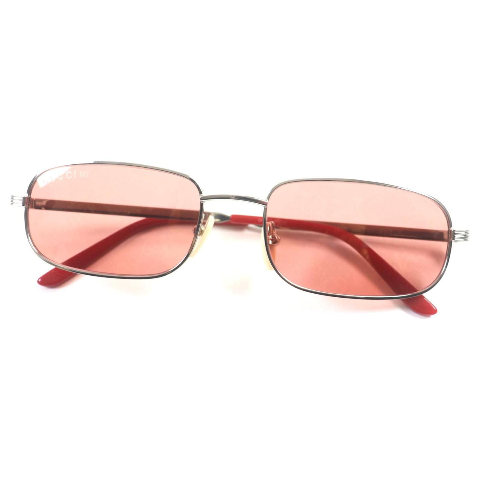 Gucci GG1457S Sunglasses Silver Red  ref.1703433