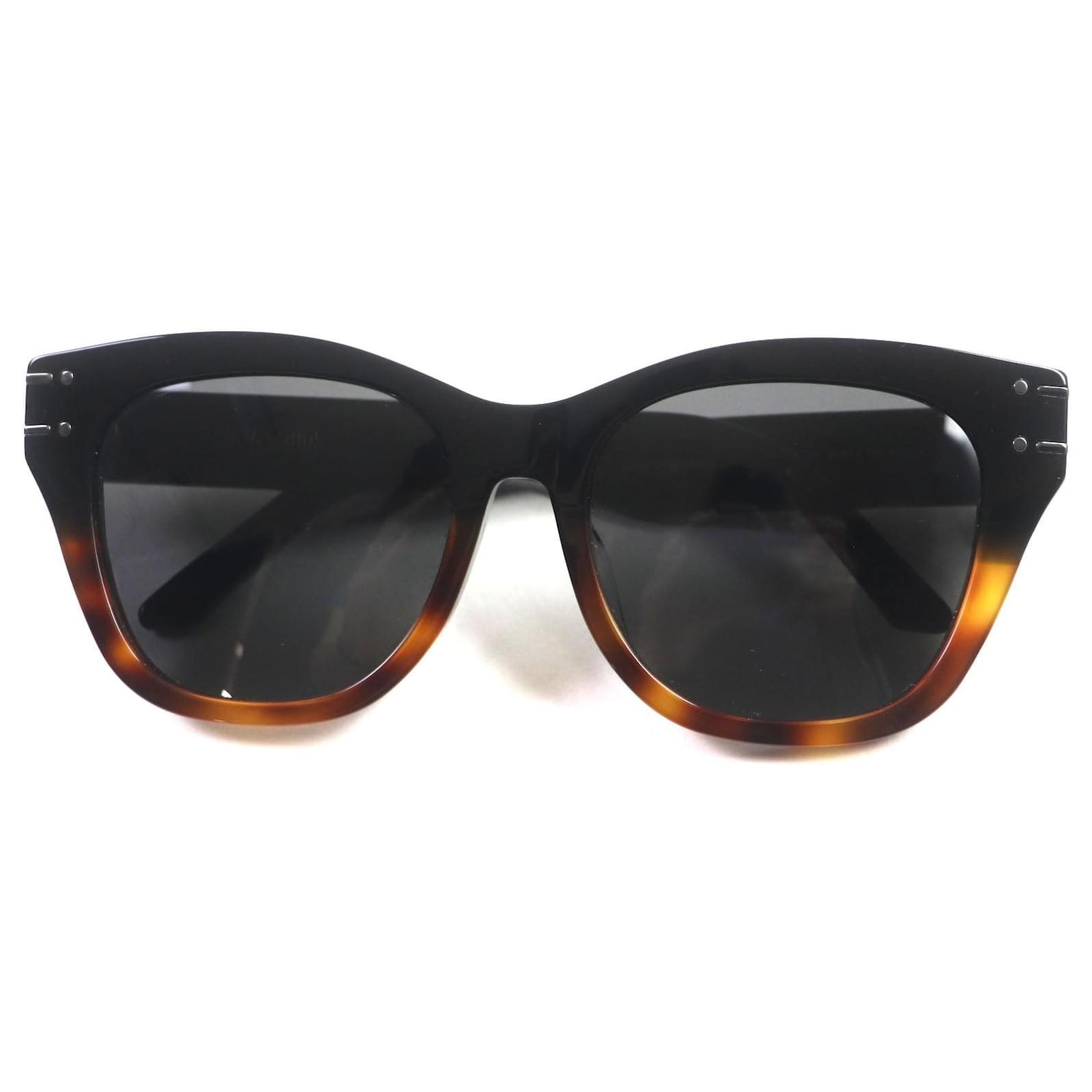 Dior Signature B4F Logo Sunglasses Black Brown  ref.1703055