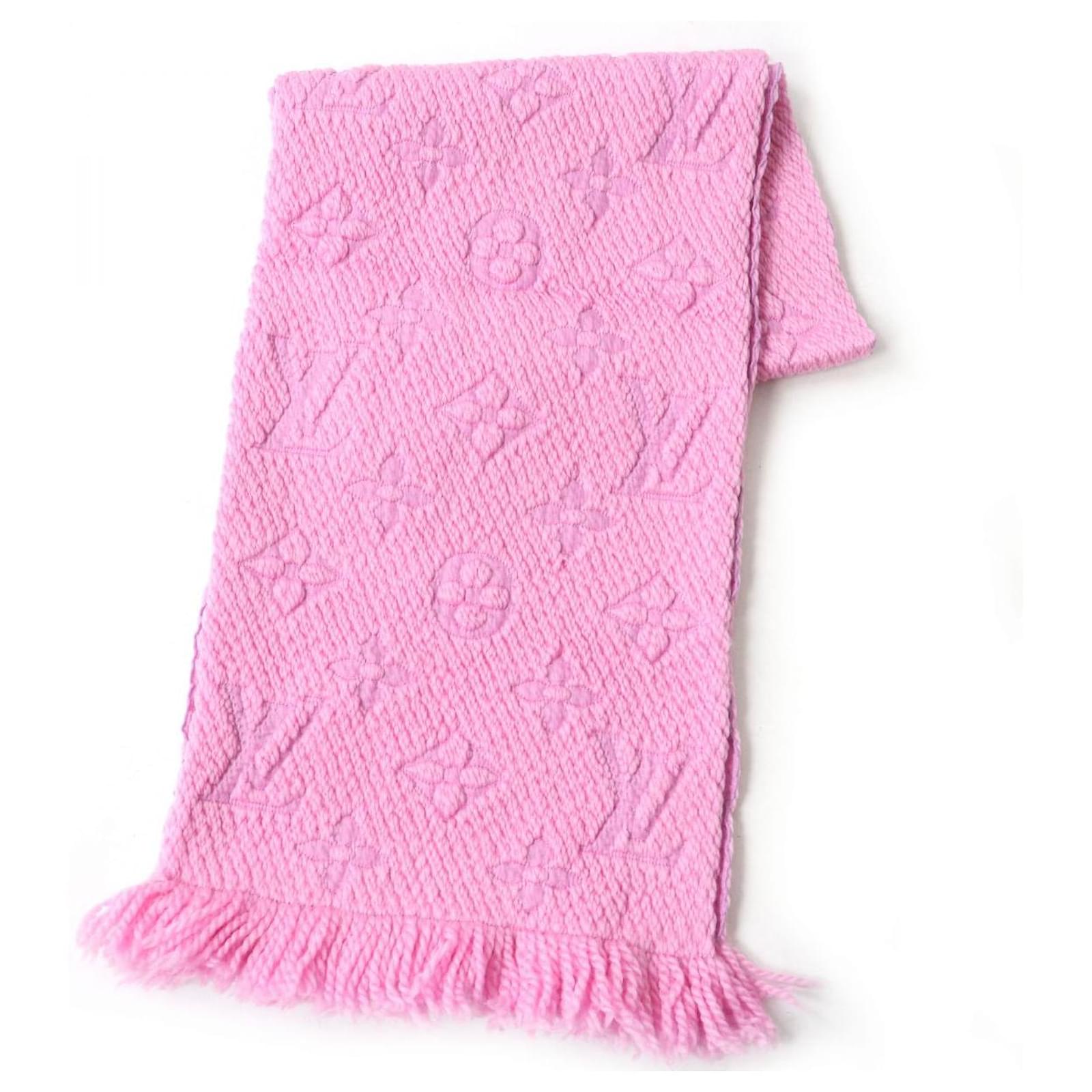 Louis Vuitton M73659 Wool Scarf Pink  ref.1689921