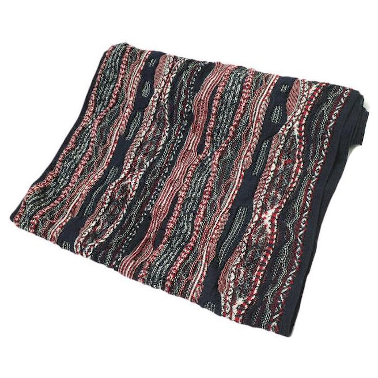 & Other Stories Jacquard Wool Snood Scarf 128-35-0003 Red Cloth  ref.2289448