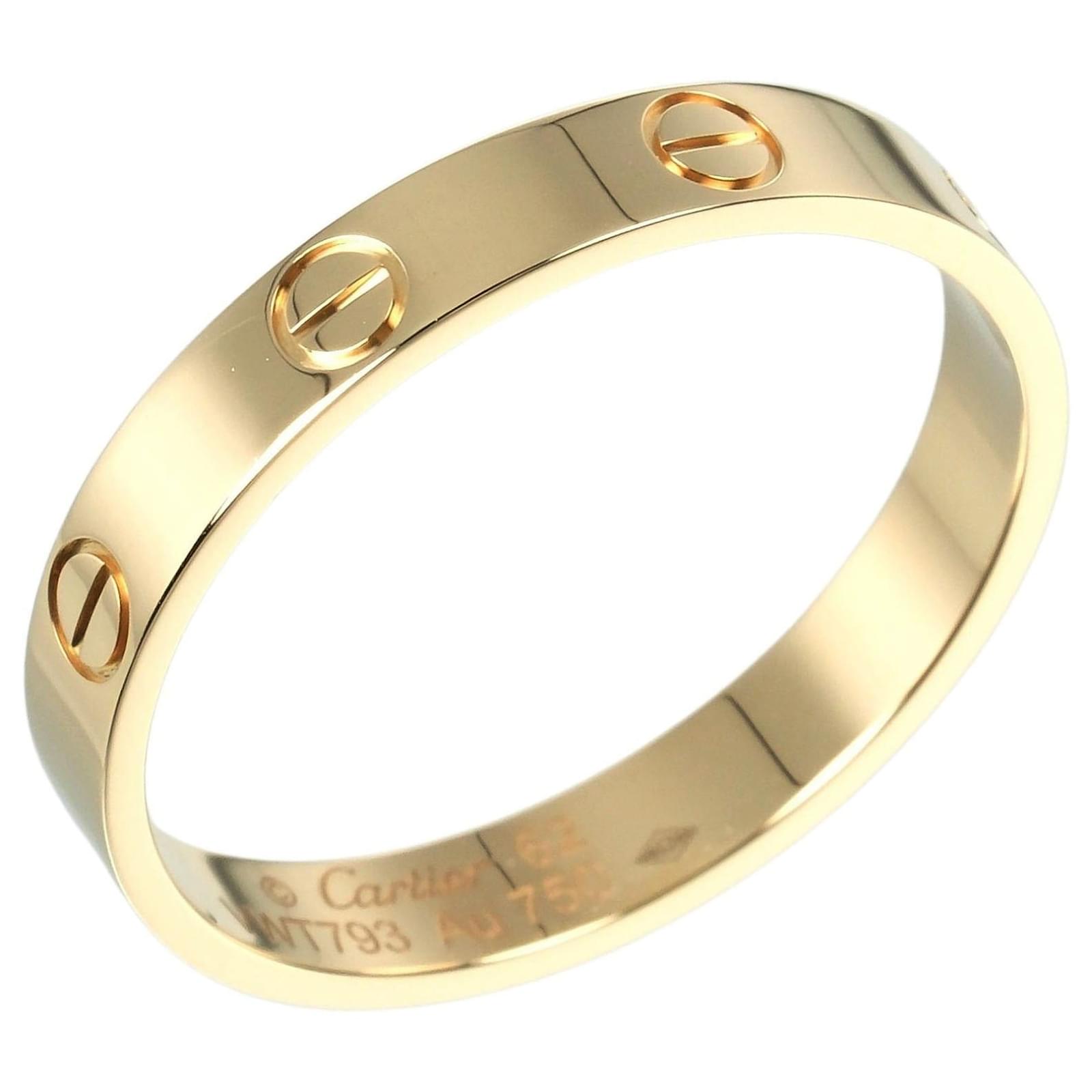 Cartier Mini Love Wedding Ring K18 Yellow Gold Golden Metal  ref.2289262