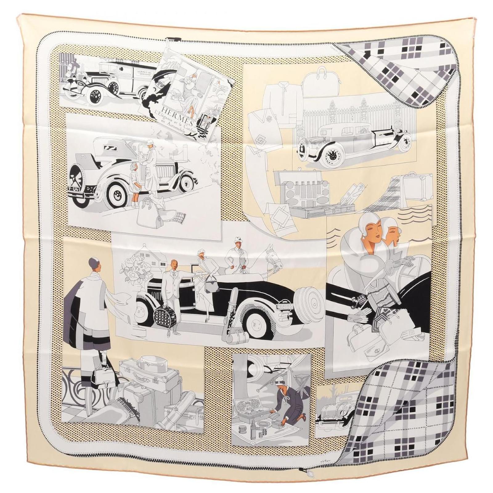 Hermès Hermes L Elegance et le Confort en Automobile Silk Scarf Multiple colors  ref.2326770