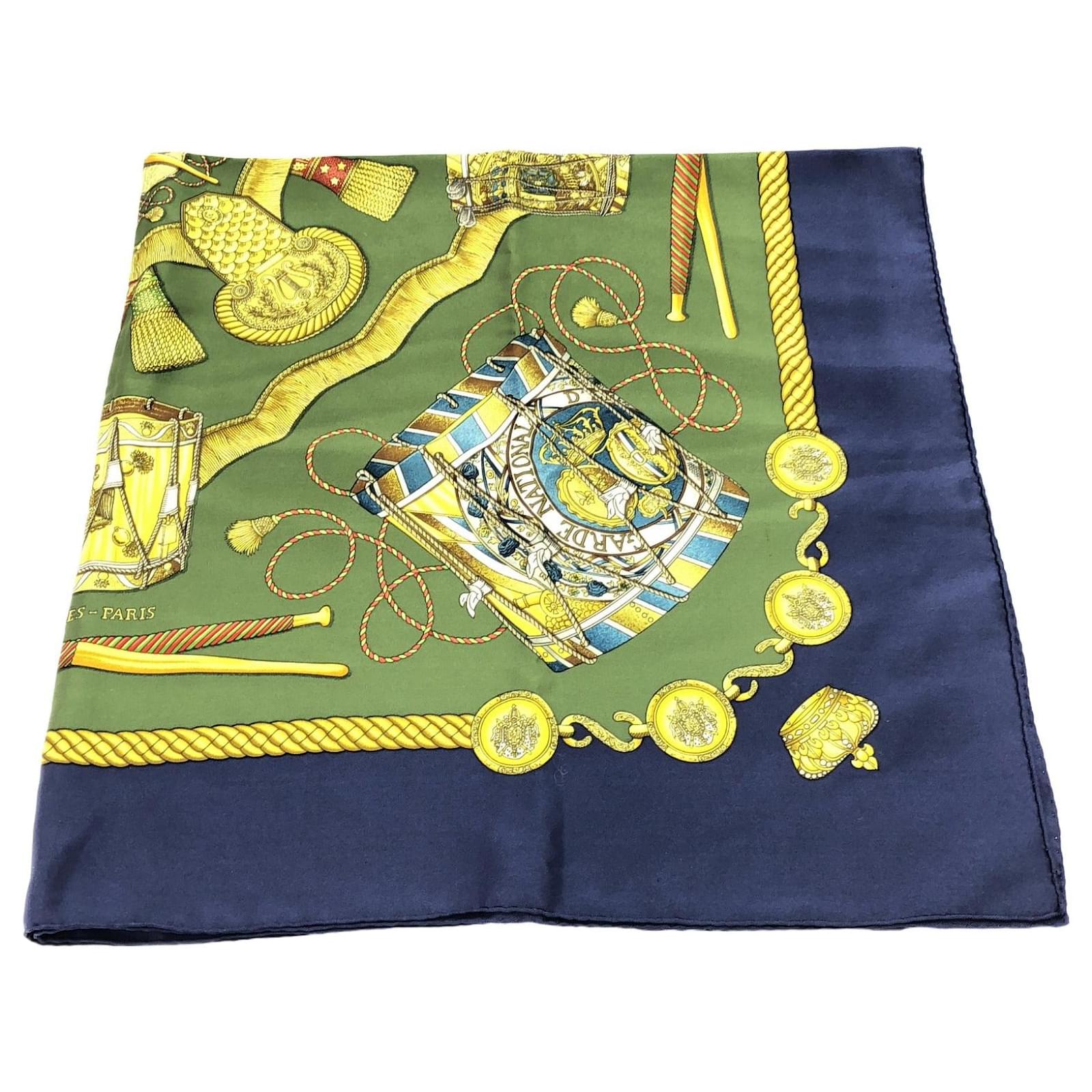 Hermès Hermes Carre 90 Silk Scarf Green  ref.2326678