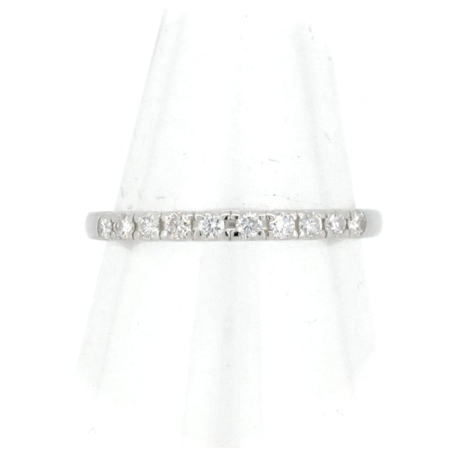 & Other Stories Vendome Aoyama Half Eternity Diamond Ring Pt950 Platinum  ref.2085601