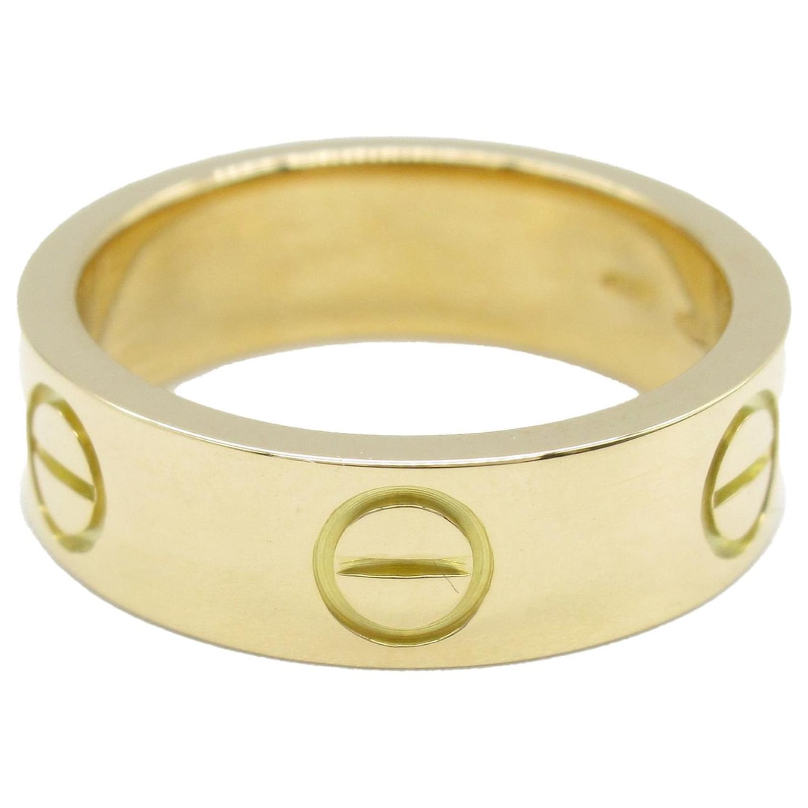 Cartier Gold 18K Yellow Gold Classic Love Ring Golden Metal  ref.2324452