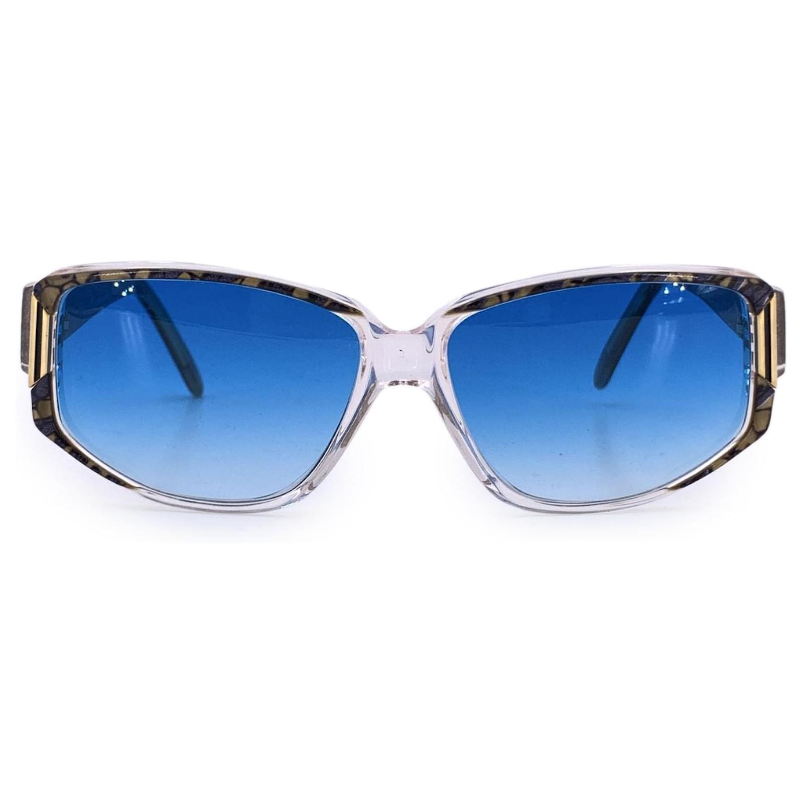 Givenchy Paris Vintage Blue Women Sunglasses G 018 58/15 028 Plastic  ref.2324191