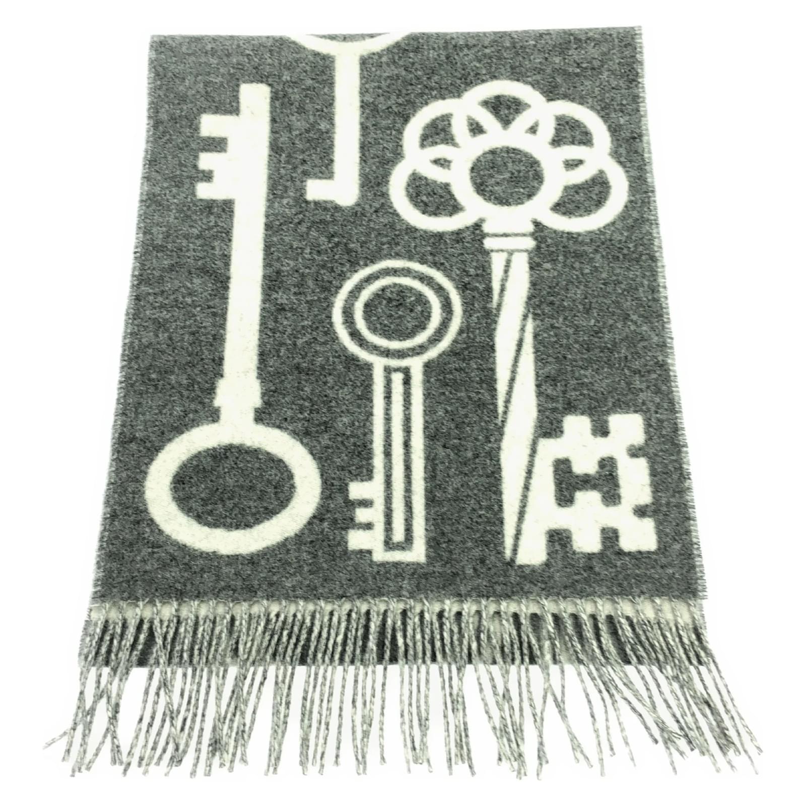 Hermès Hermes Cashmere Stole in Gray Brown  ref.2322784