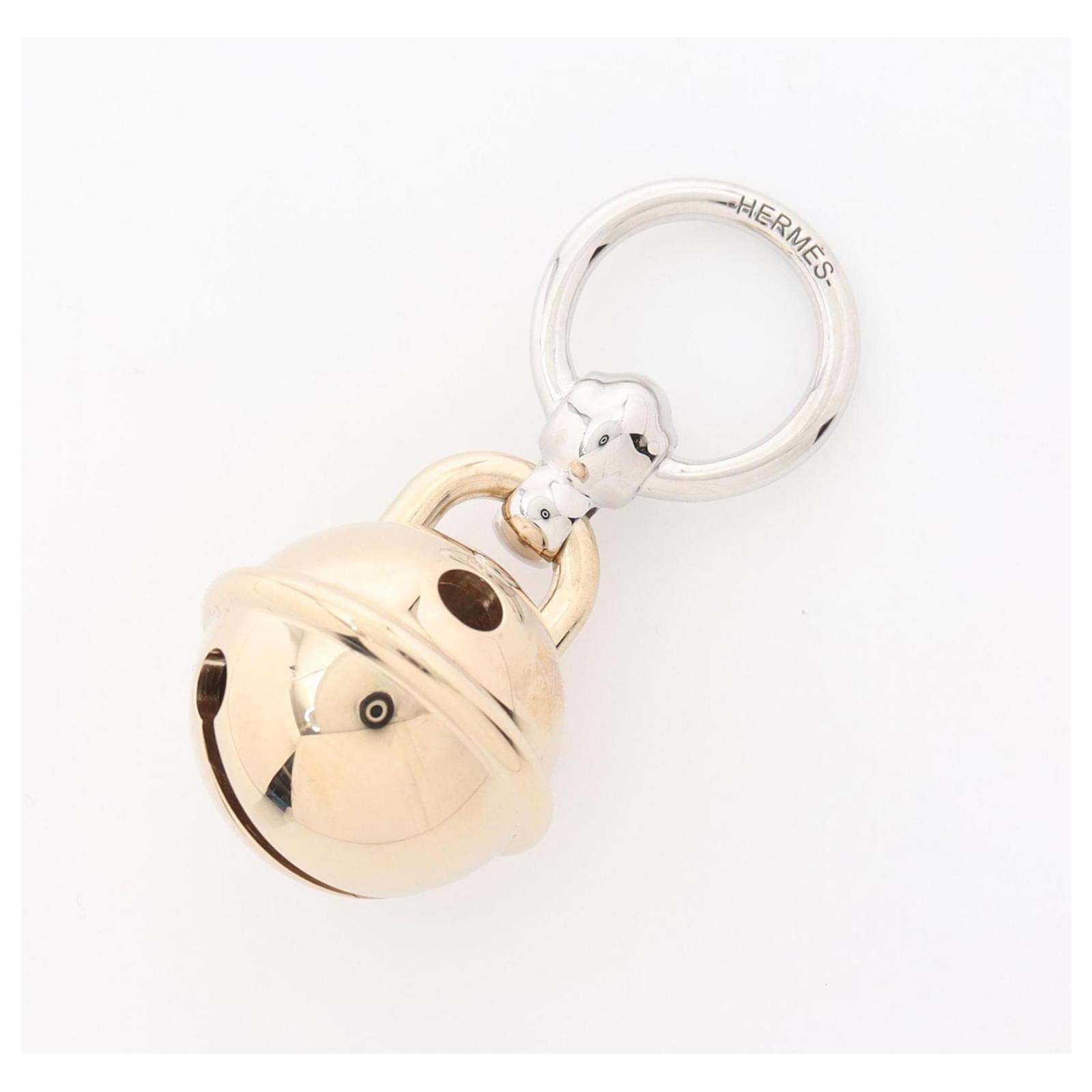 Hermès Hermes Twilly Bell Scarf Ring Silvery Golden  ref.2320872