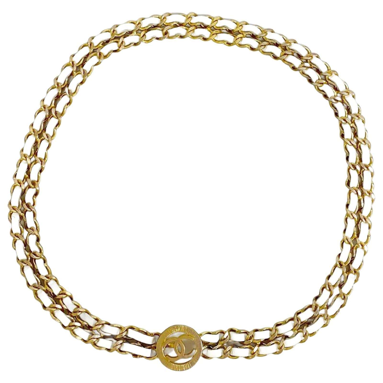 Chanel White Standard Belt  ref.2320380