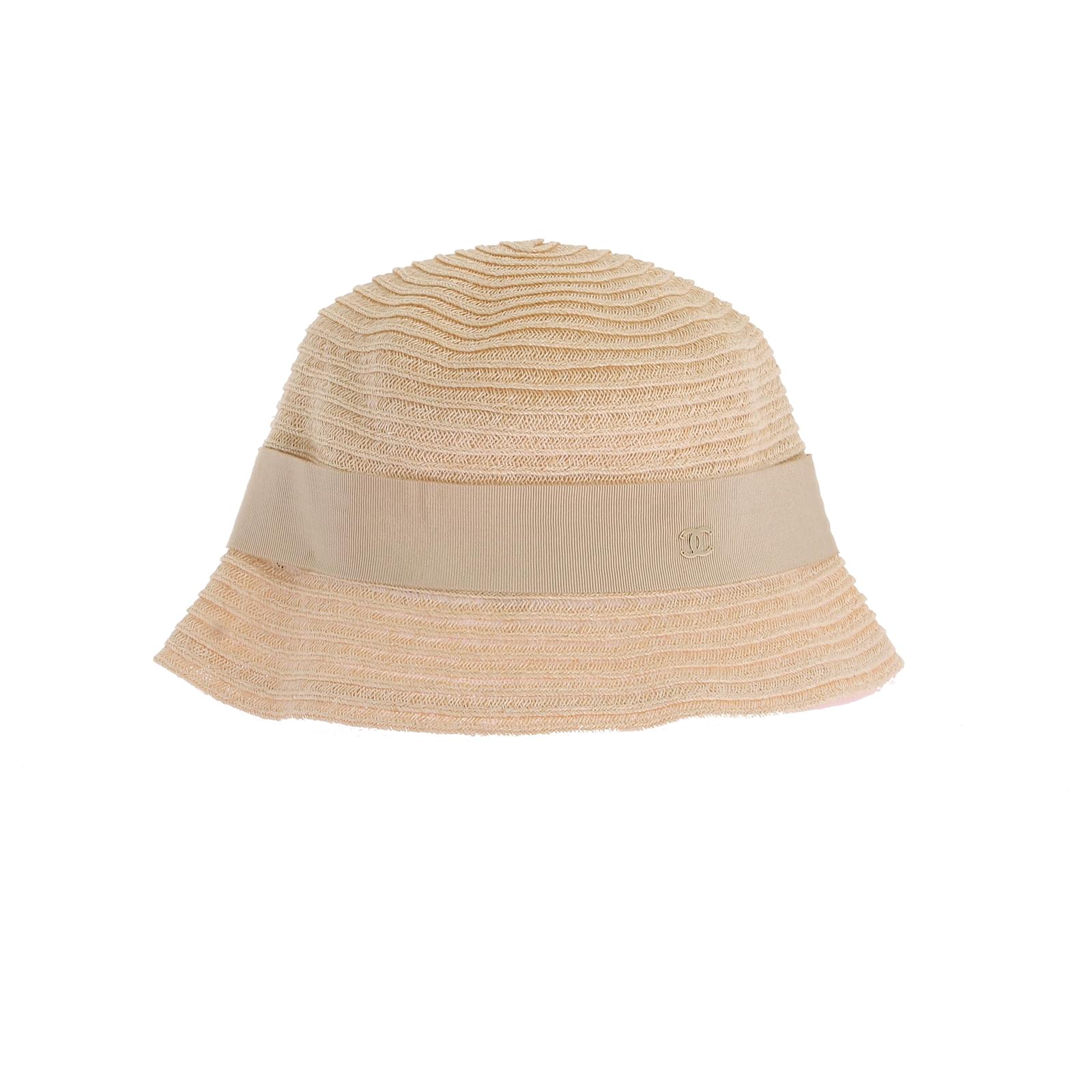 Chanel hats T.International M Wicker Beige  ref.1376930