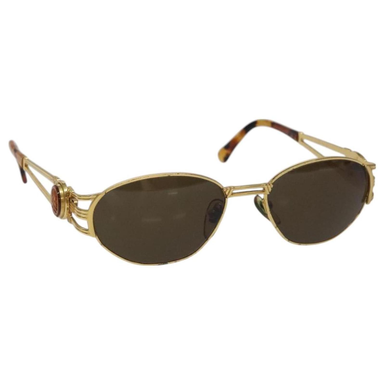 FENDI Sunglasses plastic Gold Auth bs26639 Golden  ref.2318705