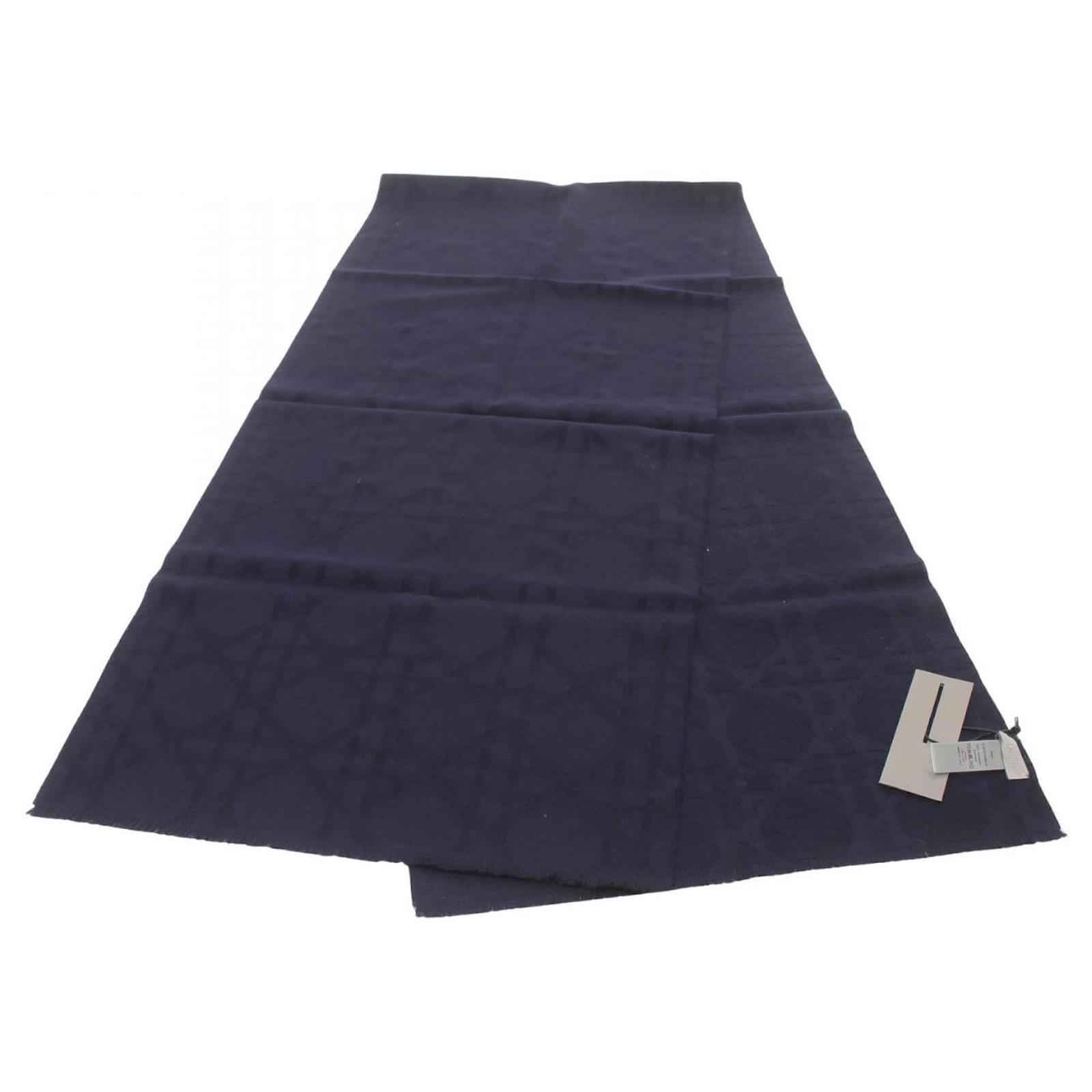 Dior 31E0015A0814540 Cashmere Scarf Navy blue  ref.1689940