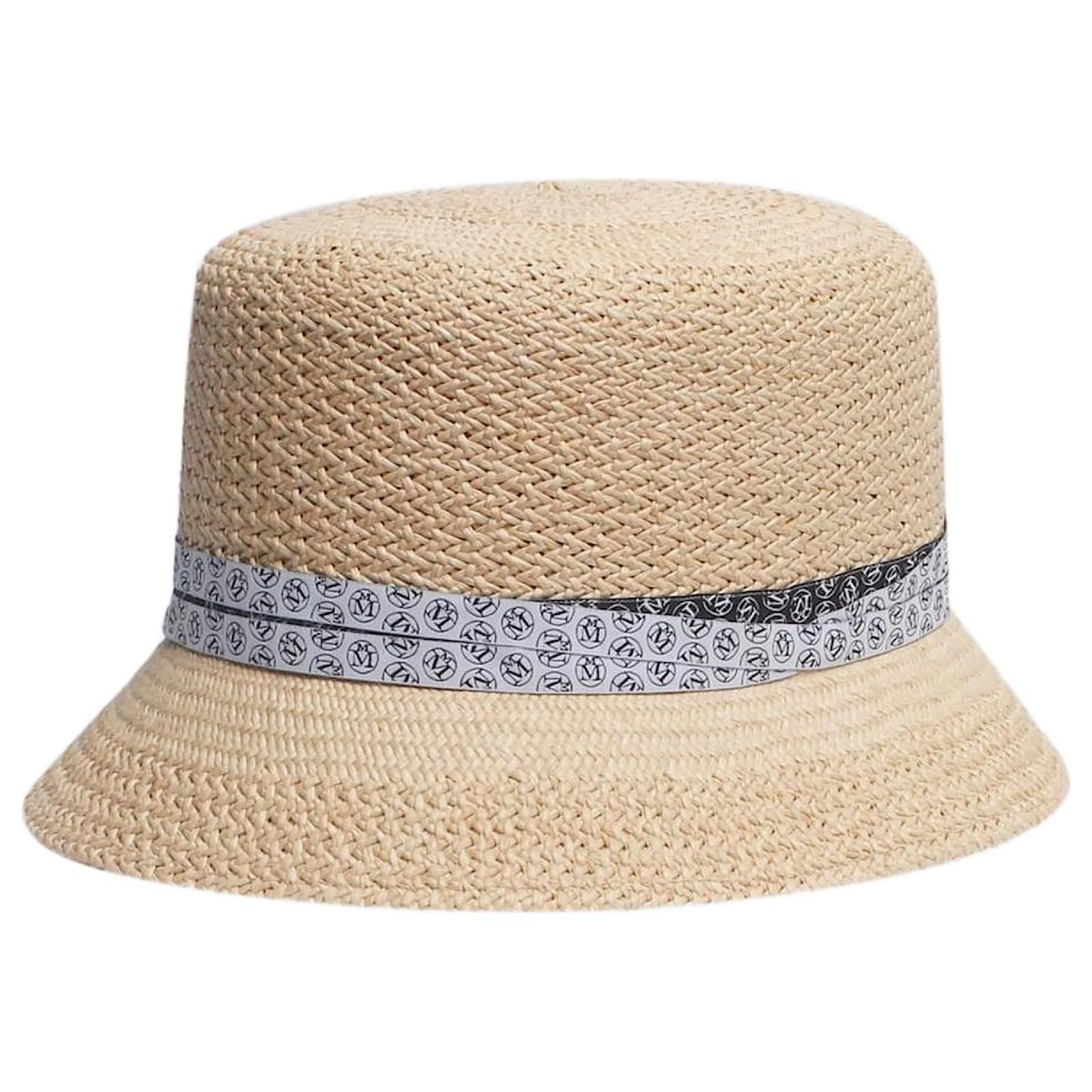 Maison Michel Neutral straw hat  ref.2316061