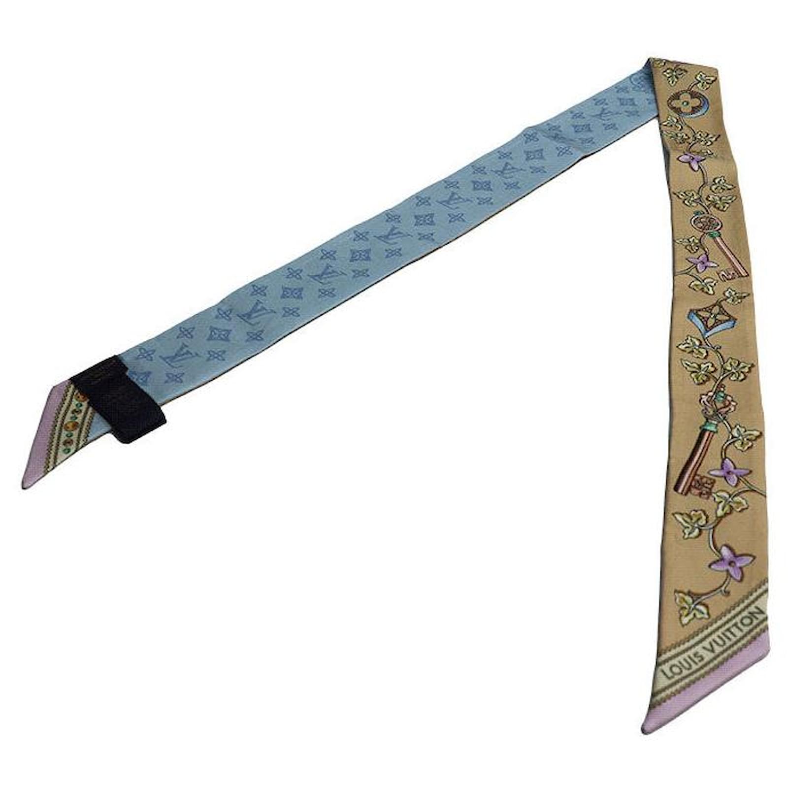 Louis Vuitton Silk Bandeau BB Scarf M90670 Beige Cloth  ref.2315934