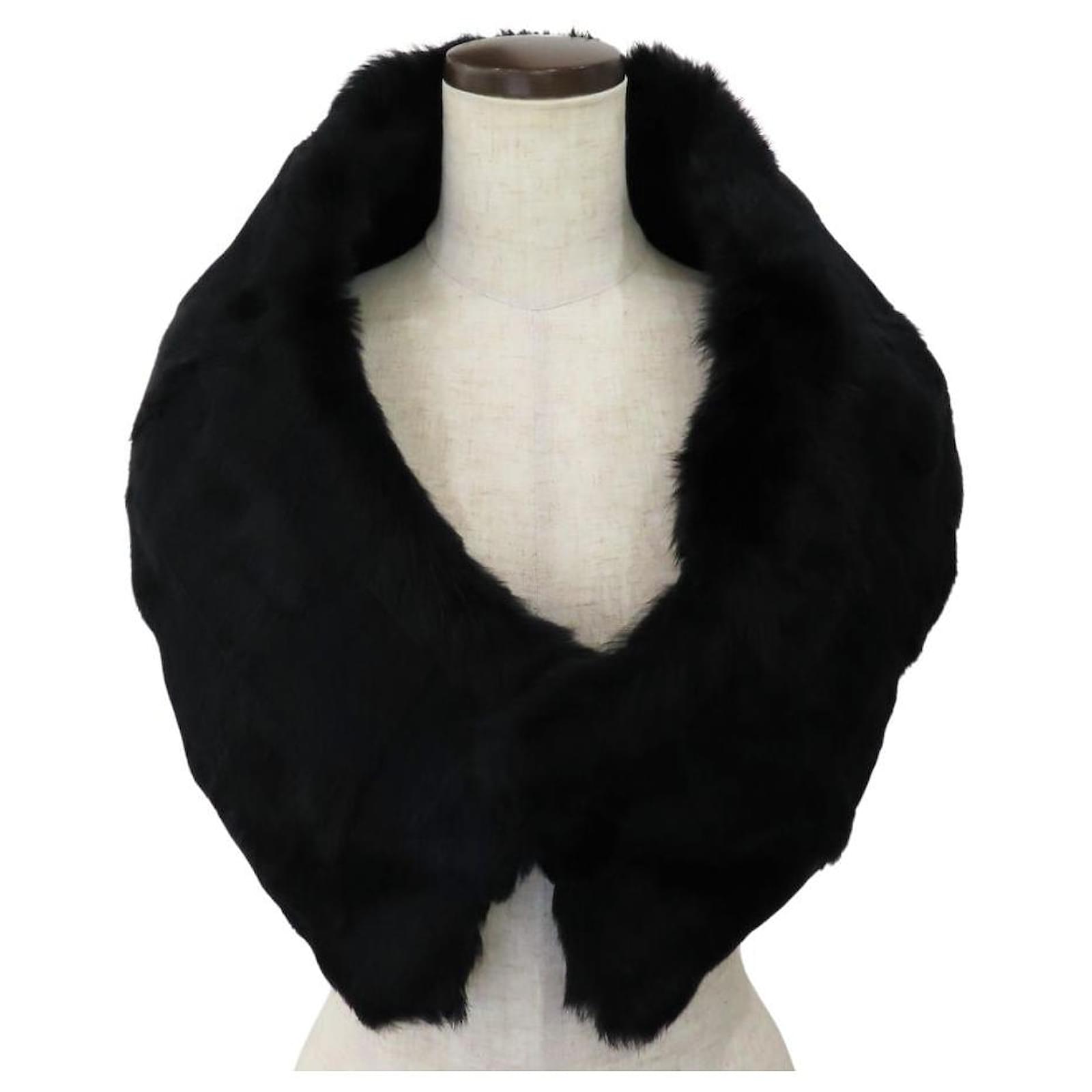 Chanel Lapin Fur Scarf Black  ref.2311134