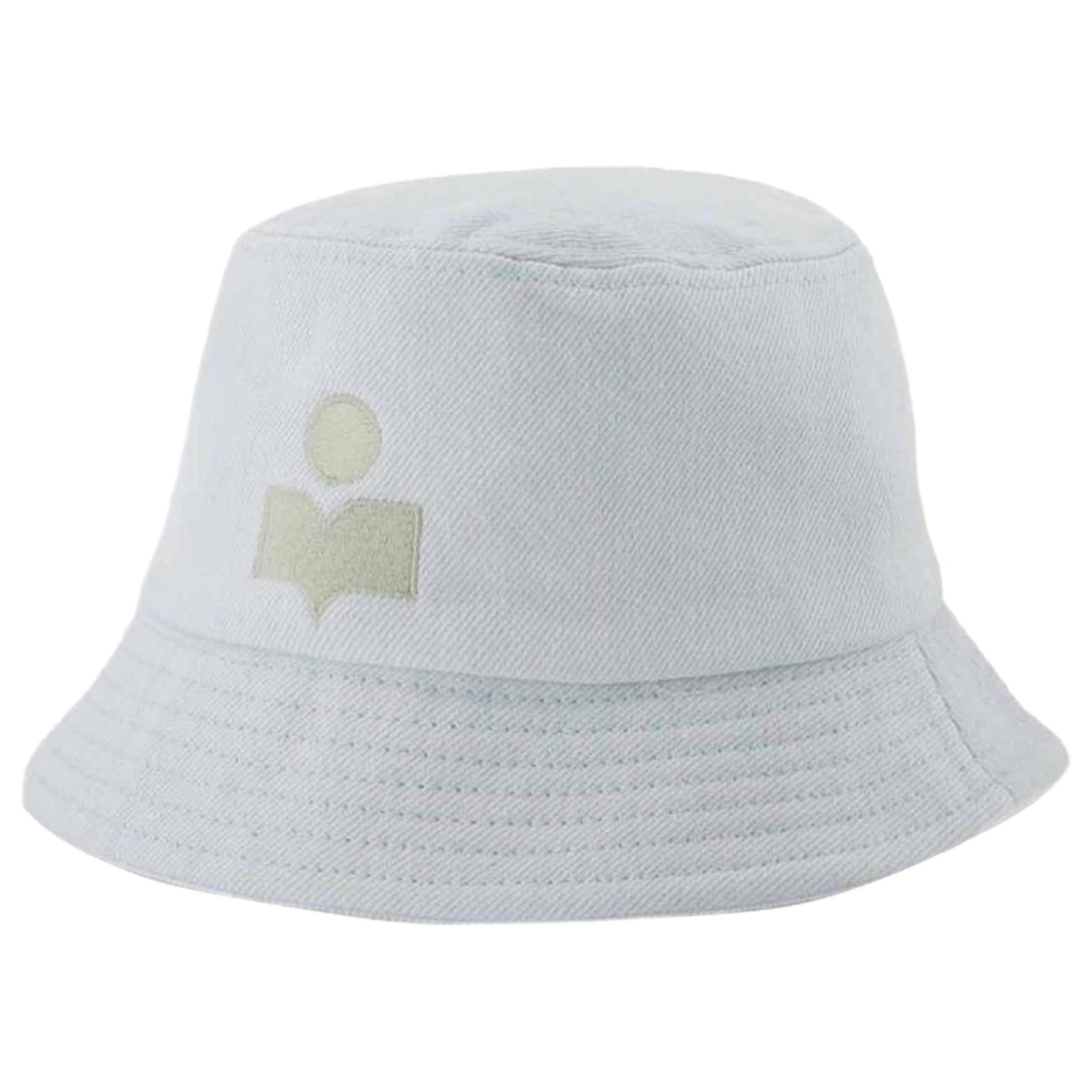 Haley-Gb Hat - Isabel Marant -  Aqua - Cotton Blue Cloth  ref.2310518