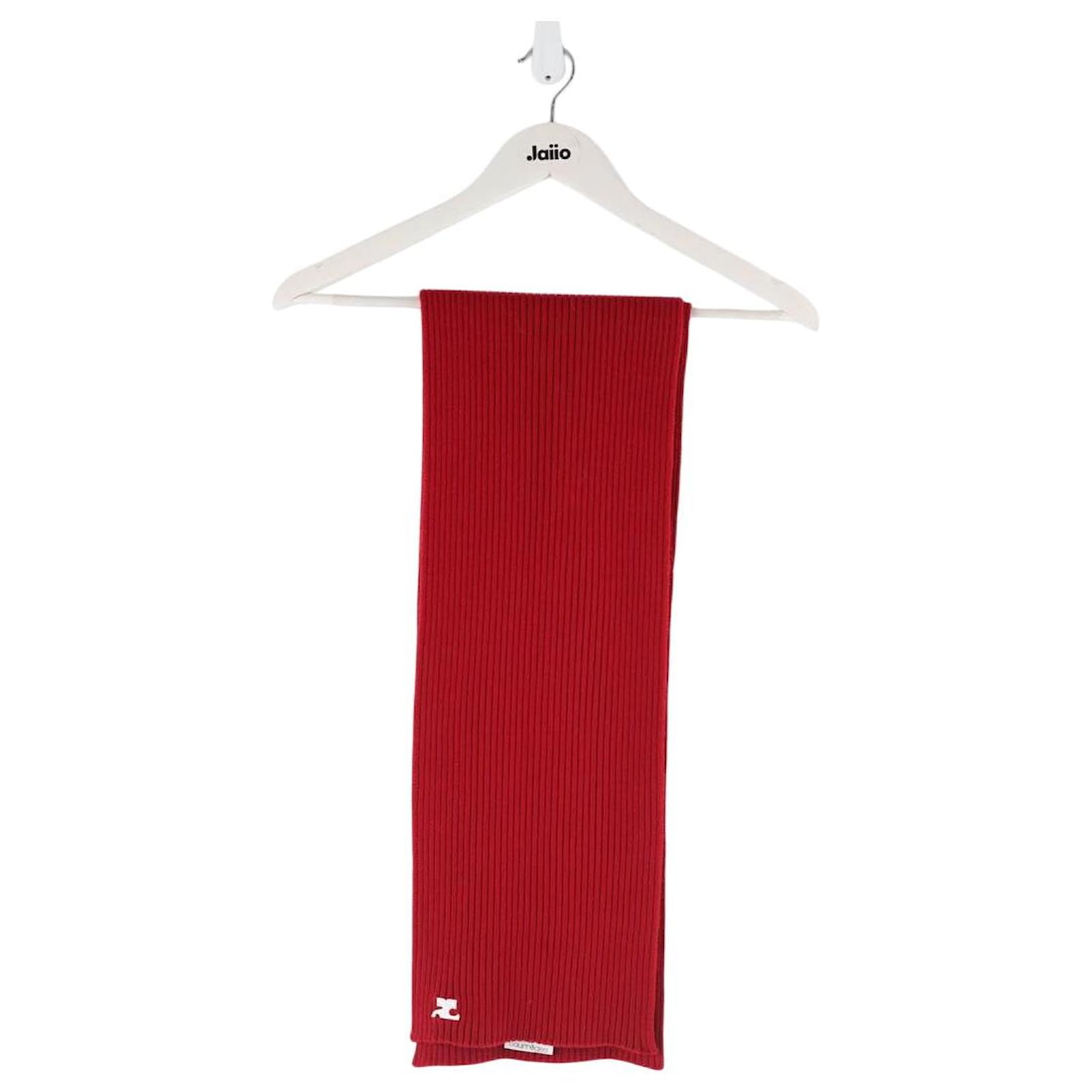 Courreges Wool scarf Red  ref.1818864