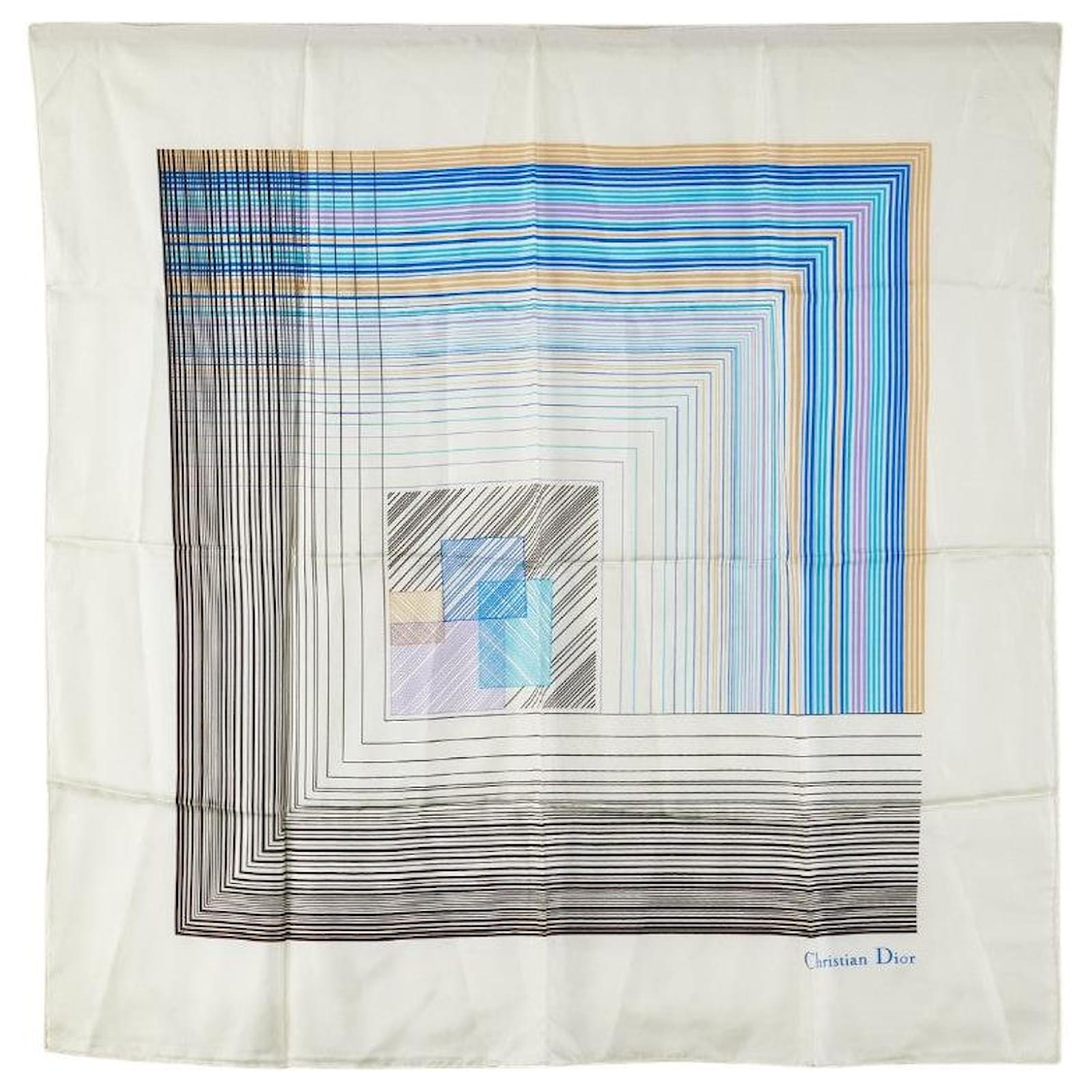 Dior Silk Scarf White  ref.2297906