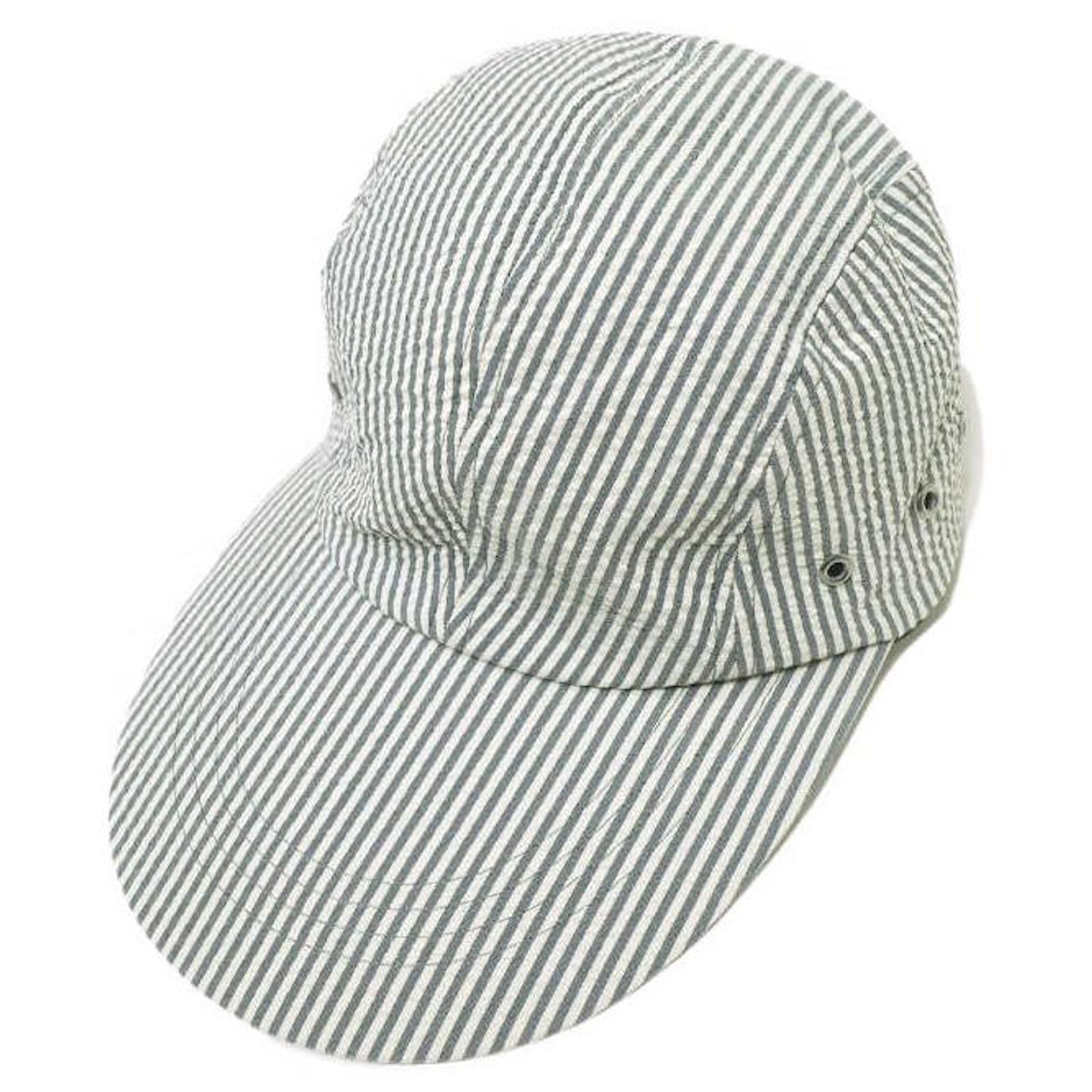 Autre Marque BEAMS PLUS Seersucker Fishing Cap Blue  ref.2321612