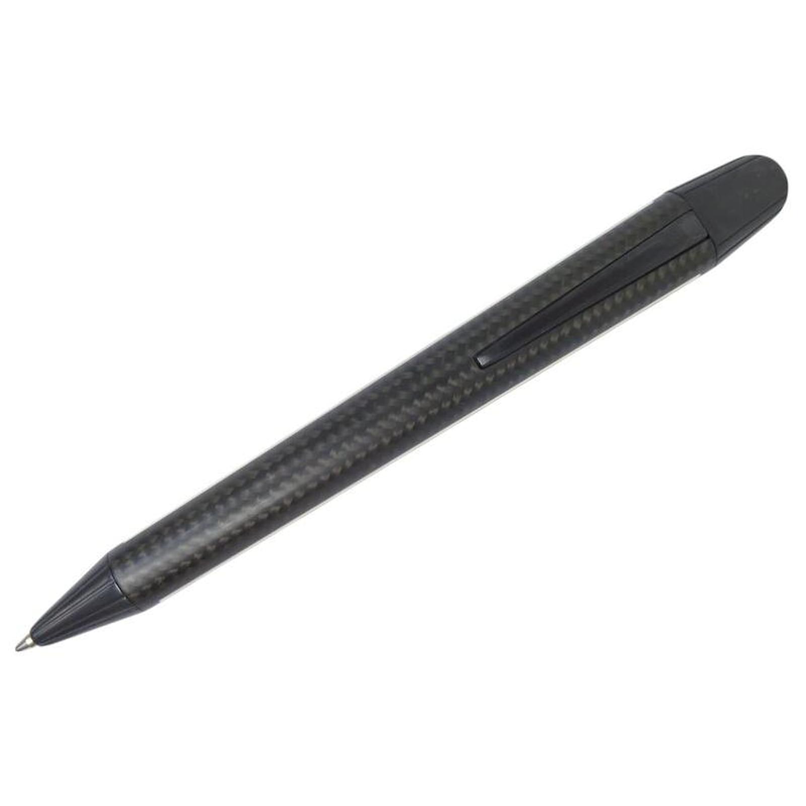 Autre Marque EDELBERG EB-1009 BALLPOINT PEN CARBON MATTE FLUO BAND Grey Leather  ref.2272057
