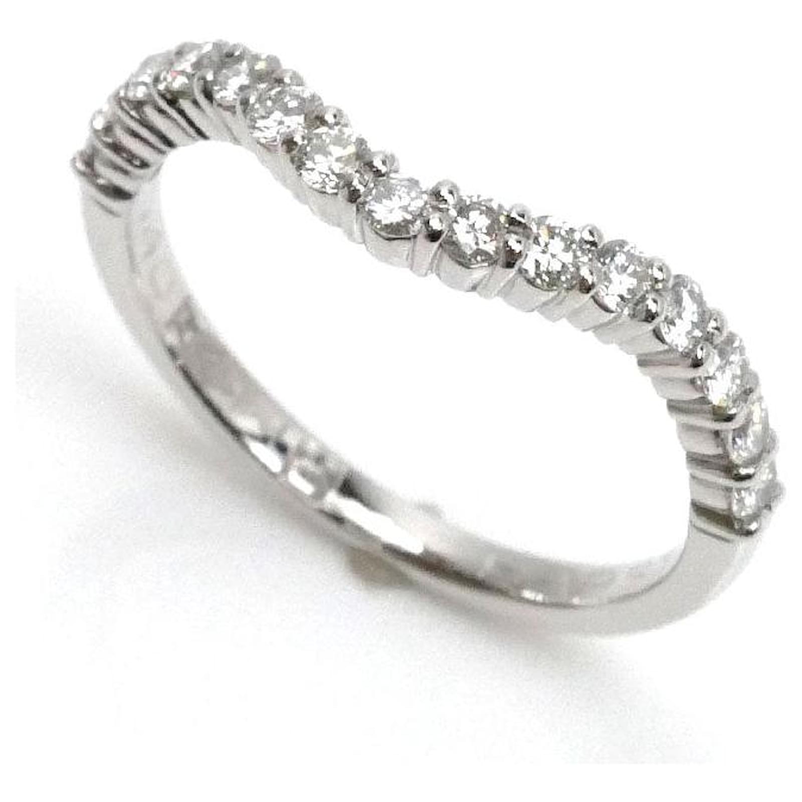 Autre Marque Royal Asscher Pt900 Platinum Diamond Ring Metal  ref.2320266