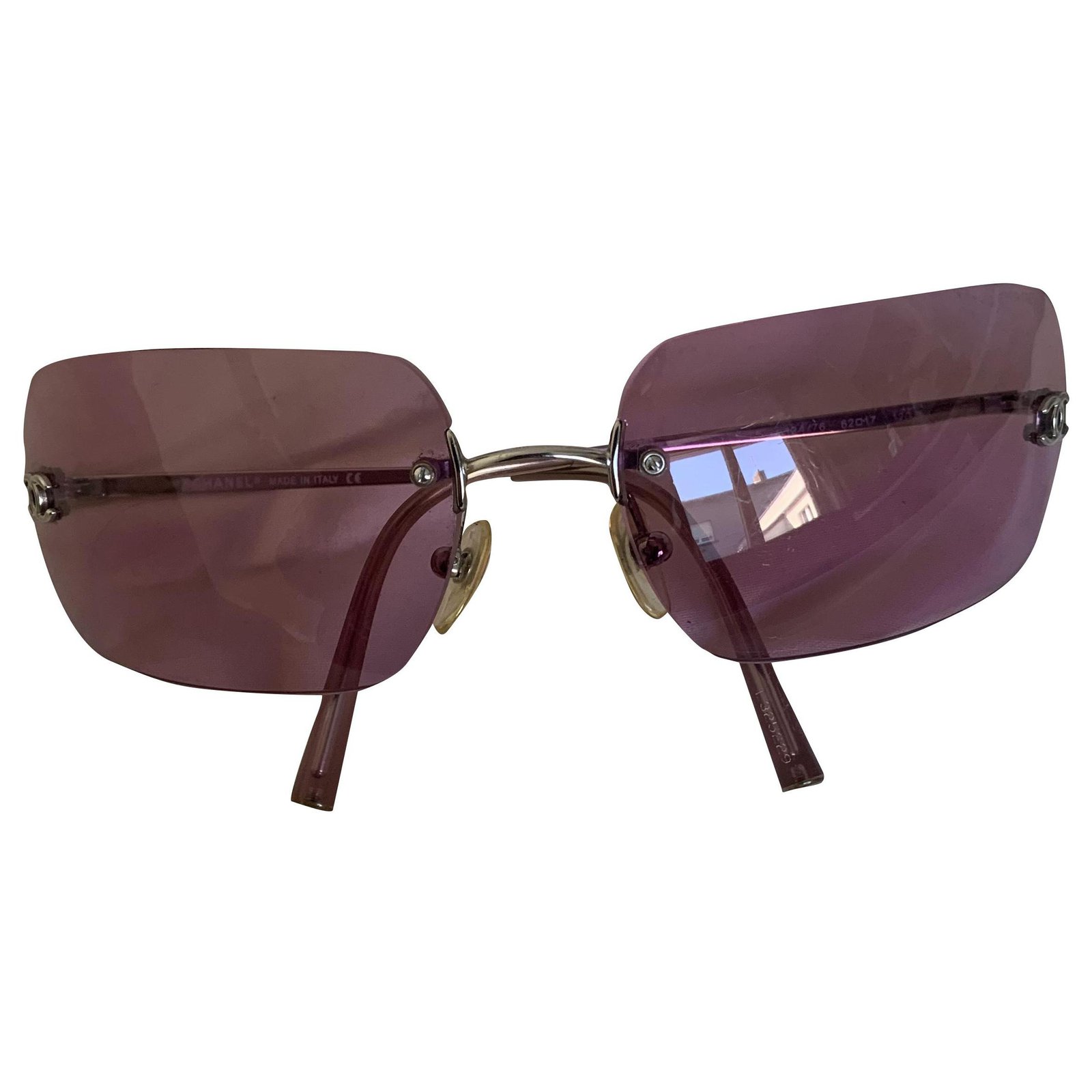 Chanel Sunglasses Pink Metal  ref.293043