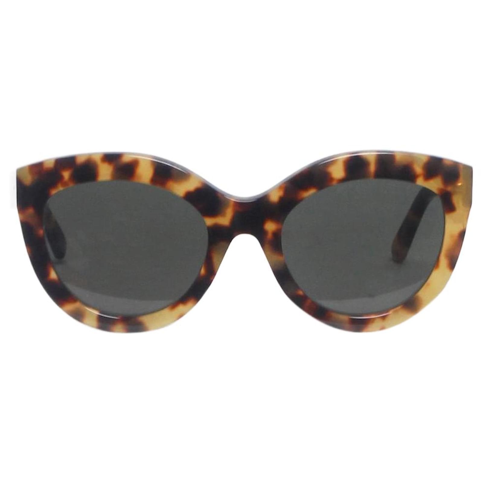 Balenciaga Brown tortoise shell cat-eye sunglasses Acetate  ref.2292445
