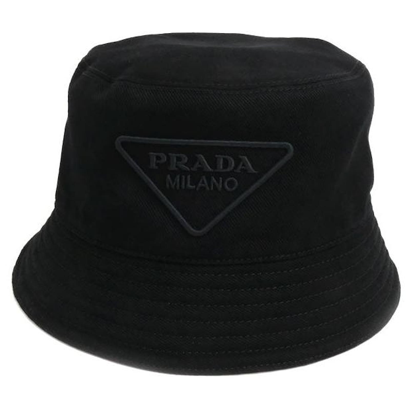Prada Unisex Bucket Hat Black  ref.1738162