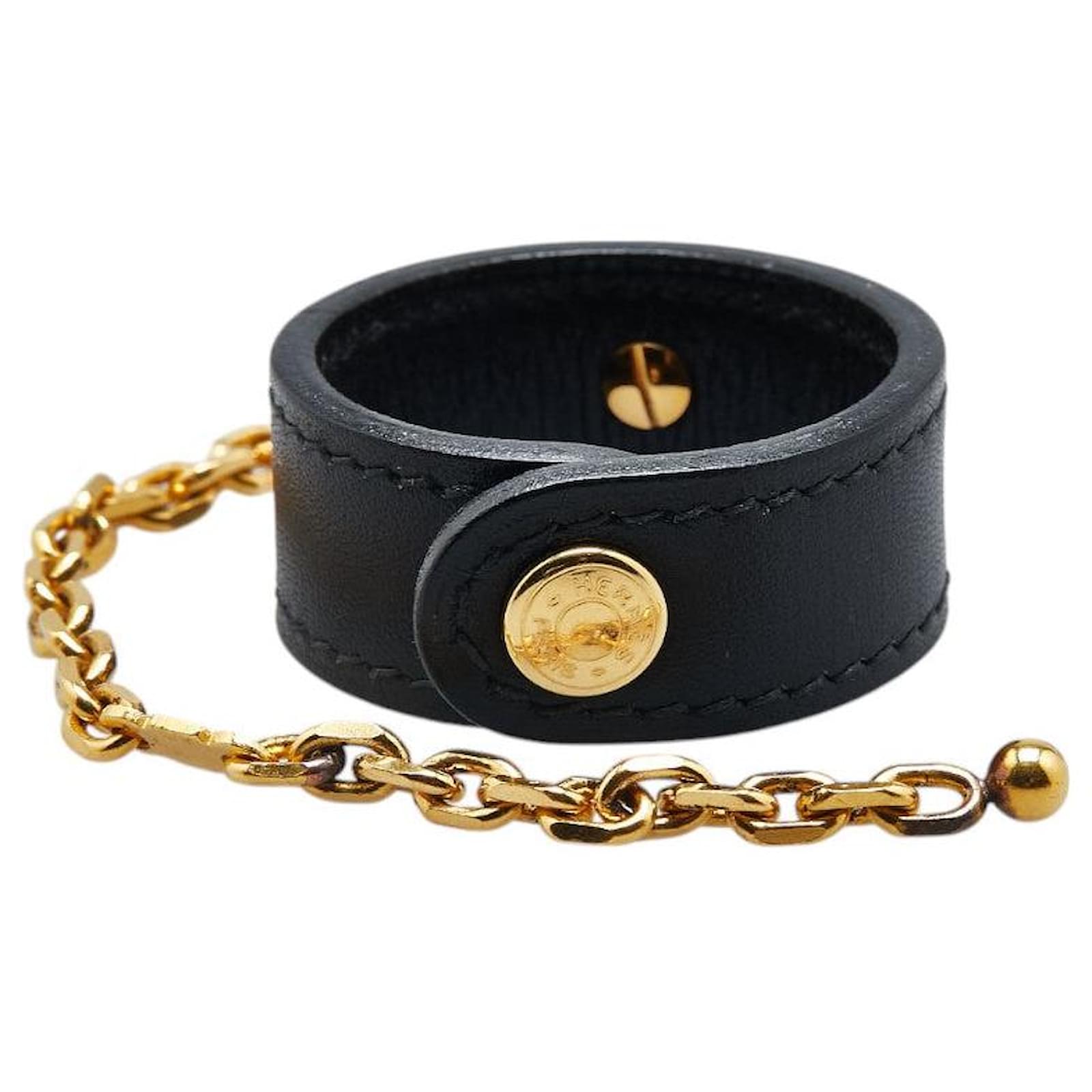 Hermès Hermes Nomade Box Calf Glove Holder Black Leather Pony-style calfskin  ref.2291004