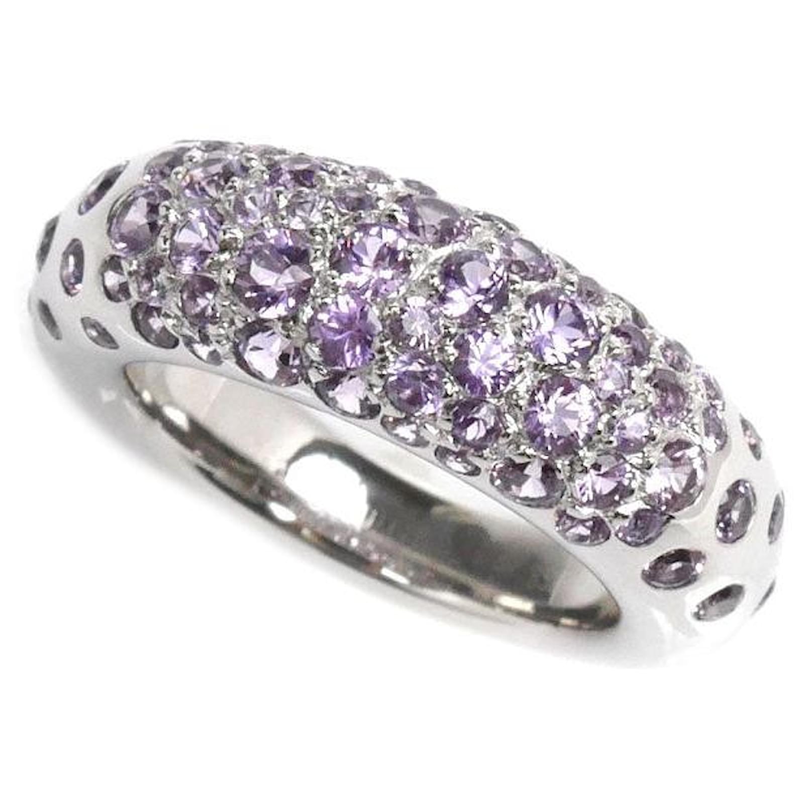 Chaumet K18WG White Gold Sapphire Ring  ref.1741325