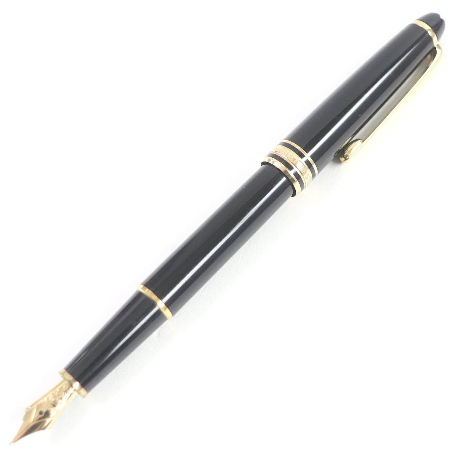 Montblanc Meisterstuck Classic Fountain Pen Black Gold  ref.1703467