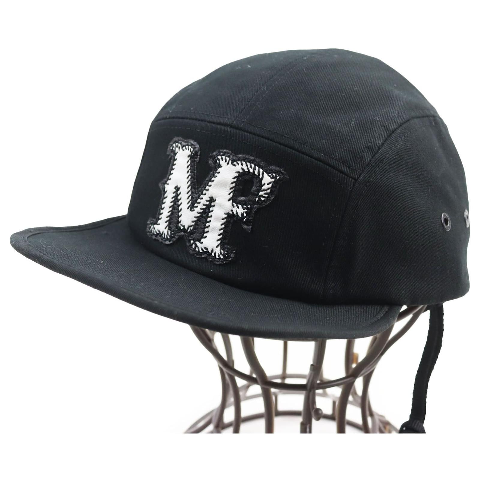 Moncler Genius Baseball Hat with Leather Logo Black  ref.1738838