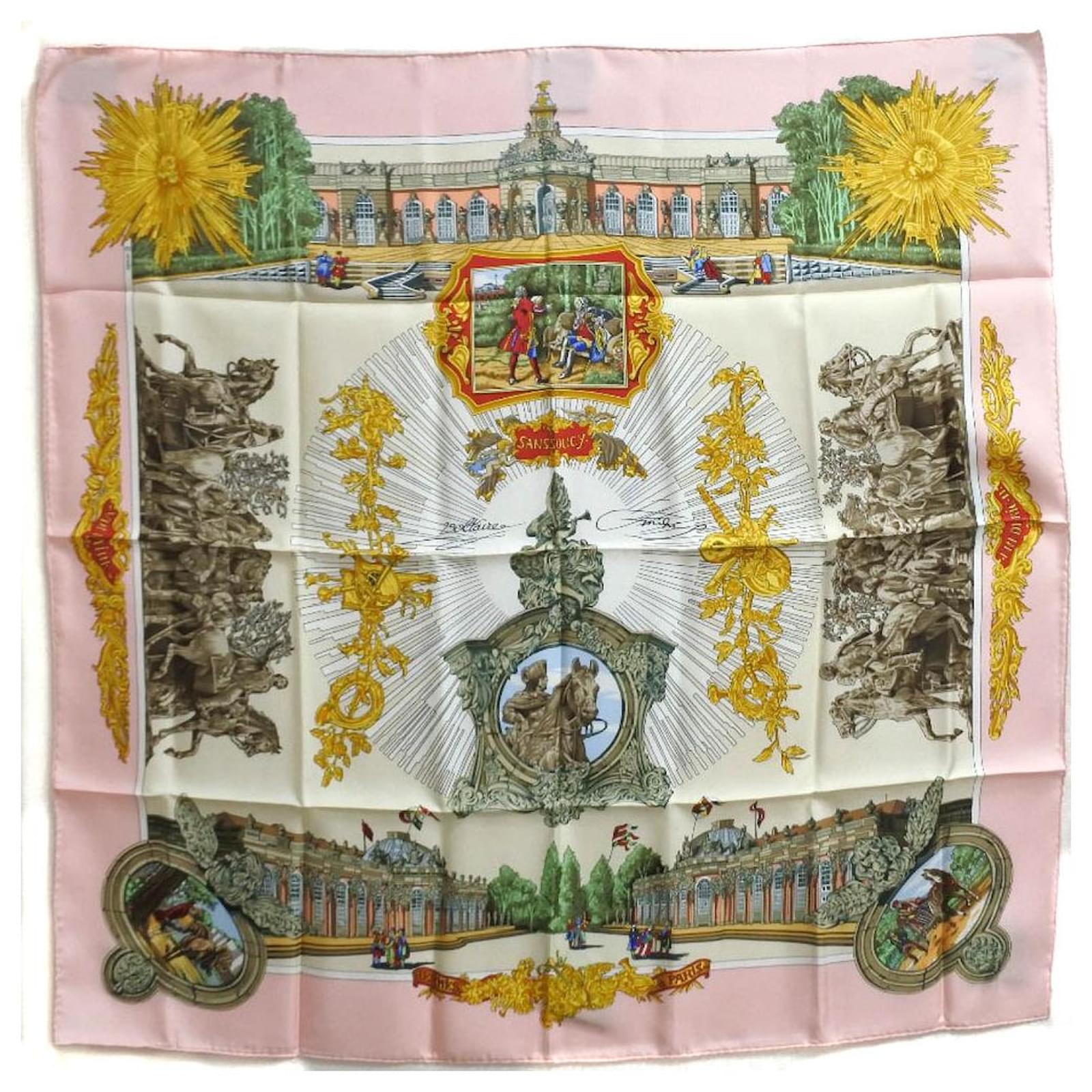 Hermès Hermes Silk Scarf Pink  ref.1799609