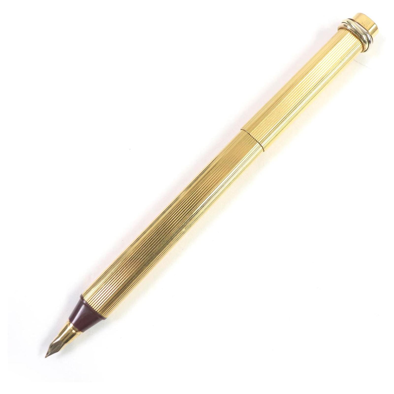Cartier Trinity Double C Cap Fountain Pen Golden  ref.1695287