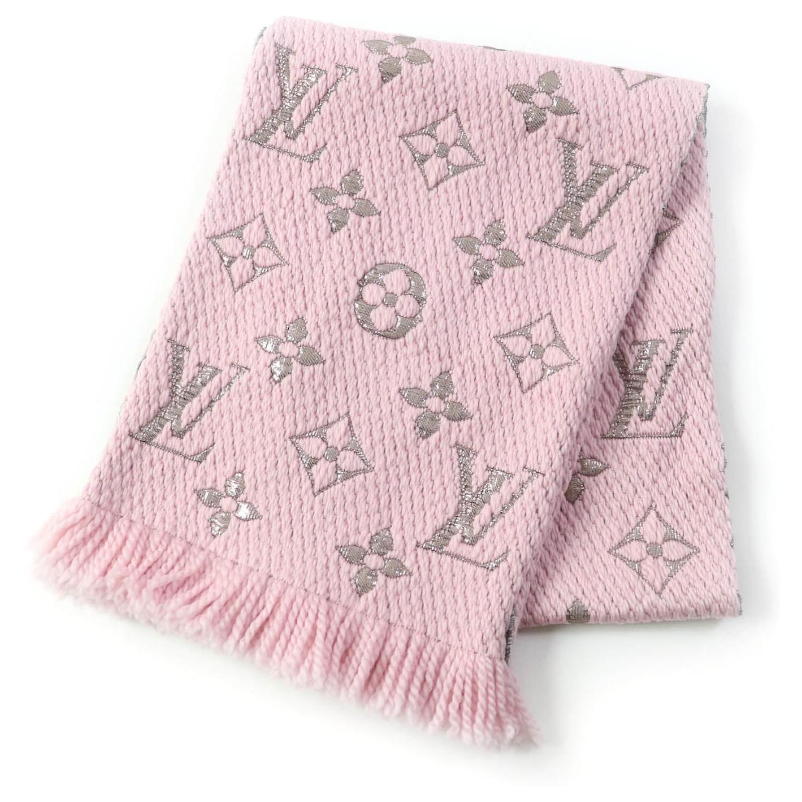 Louis Vuitton Logo Mania Shine Wool Silk Scarf  ref.1703408