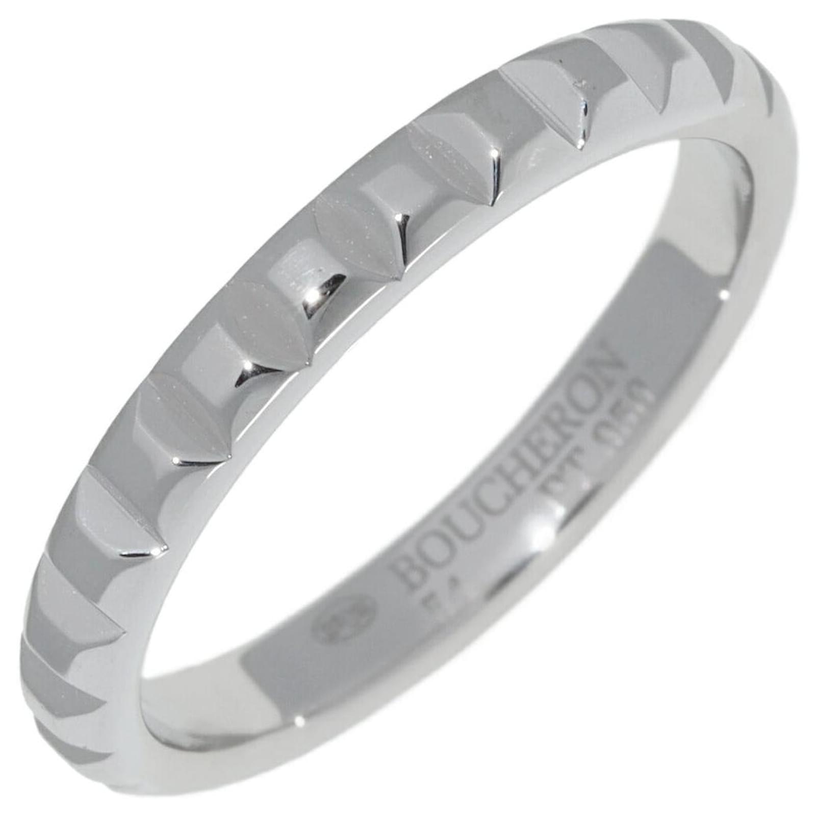Boucheron Quatre Clou de Paris Pt950 Ring Size 13.5 Silvery Metal  ref.2288515