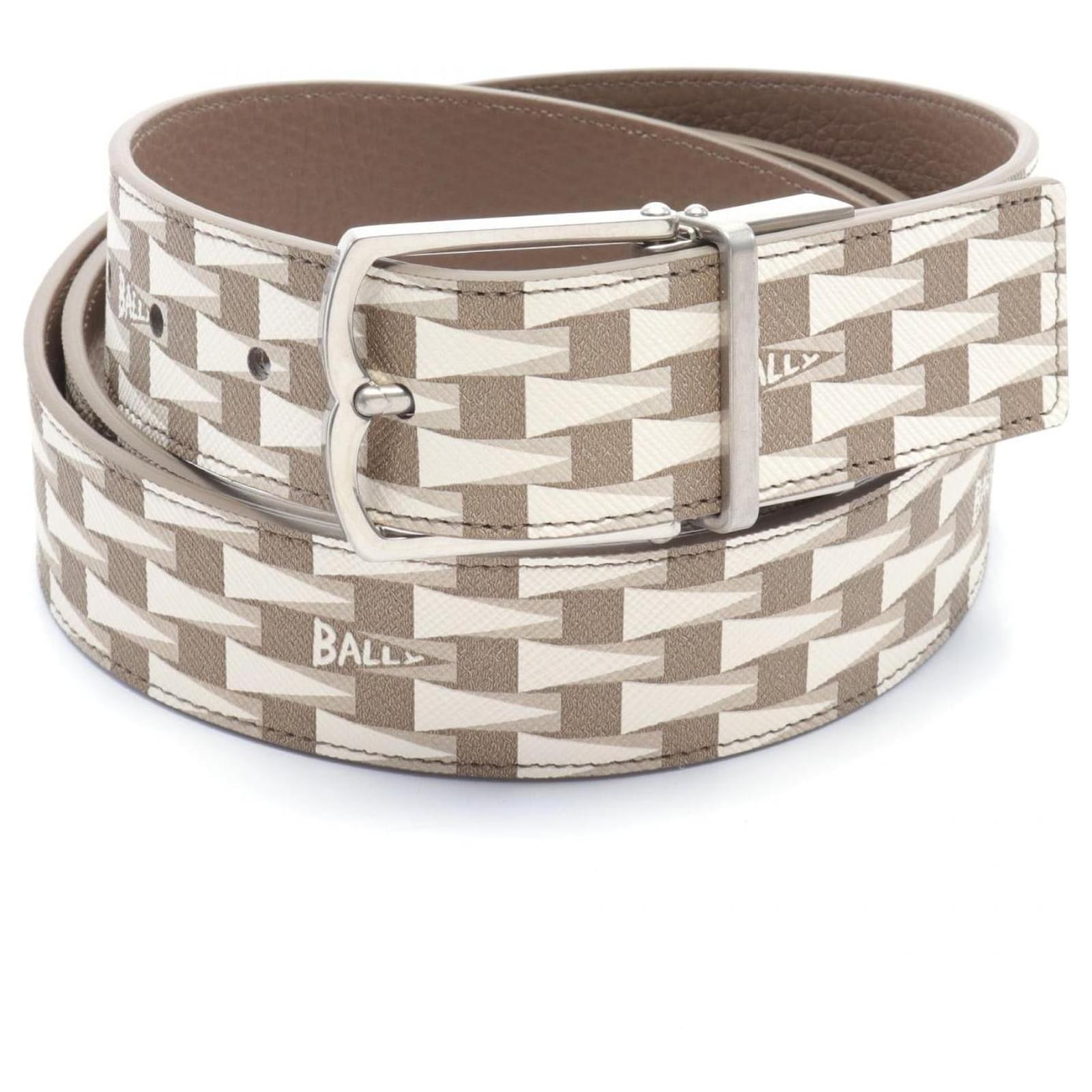 Bally PENNANT Leather Belt Brown  ref.1692828