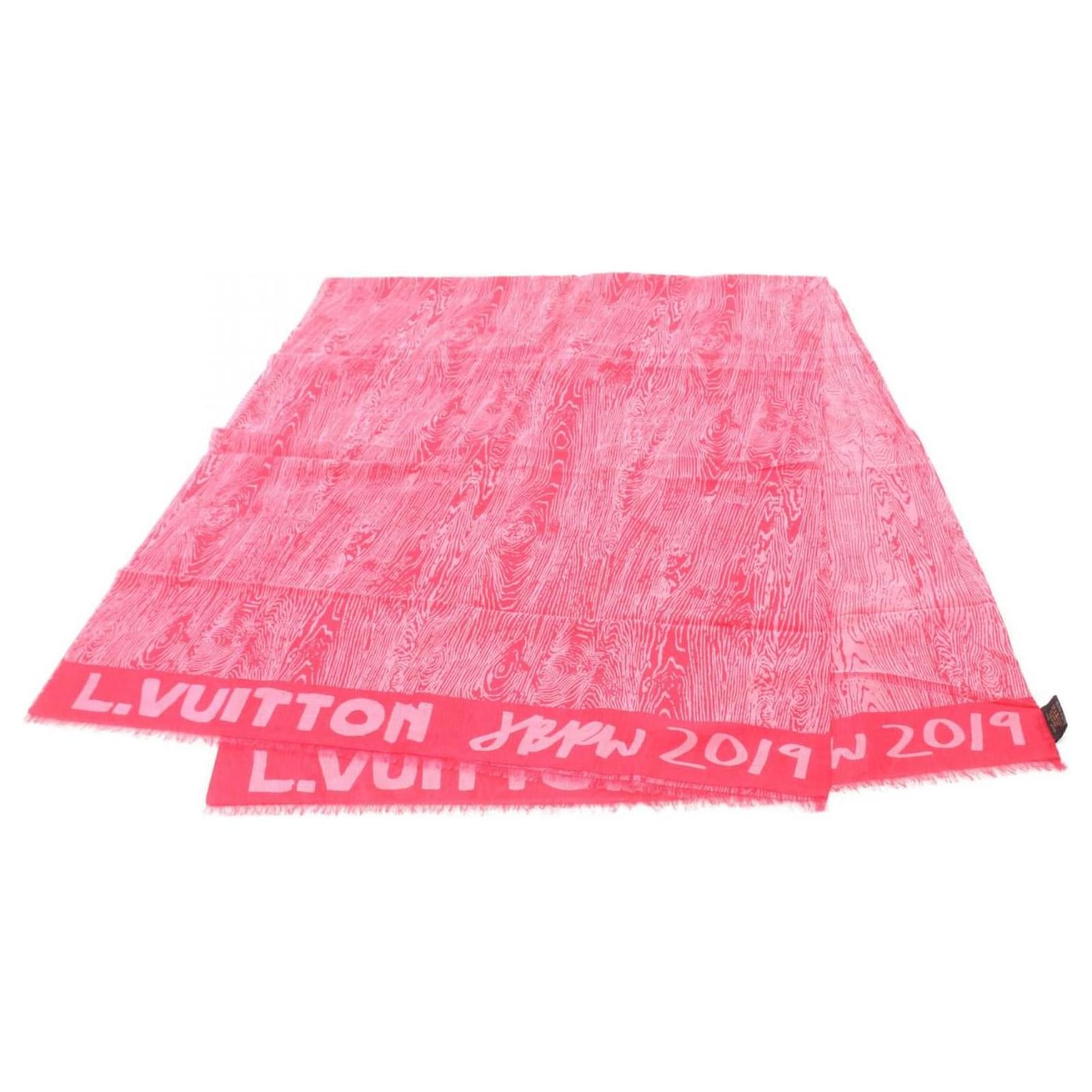 Louis Vuitton Silk Wood Stole M76062 Pink  ref.1688289