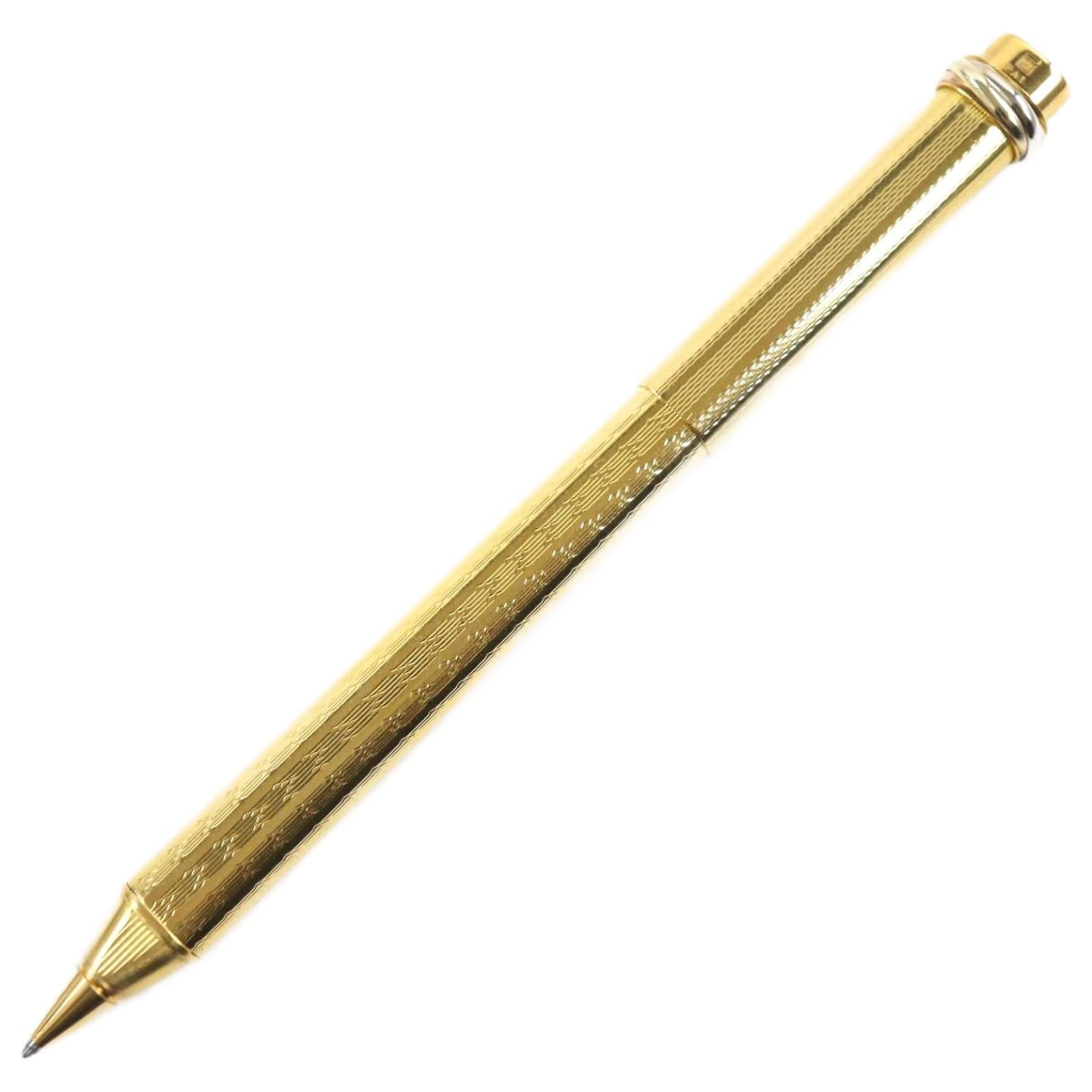 Cartier Trinity Ballpoint Pen Gold Golden  ref.1698218