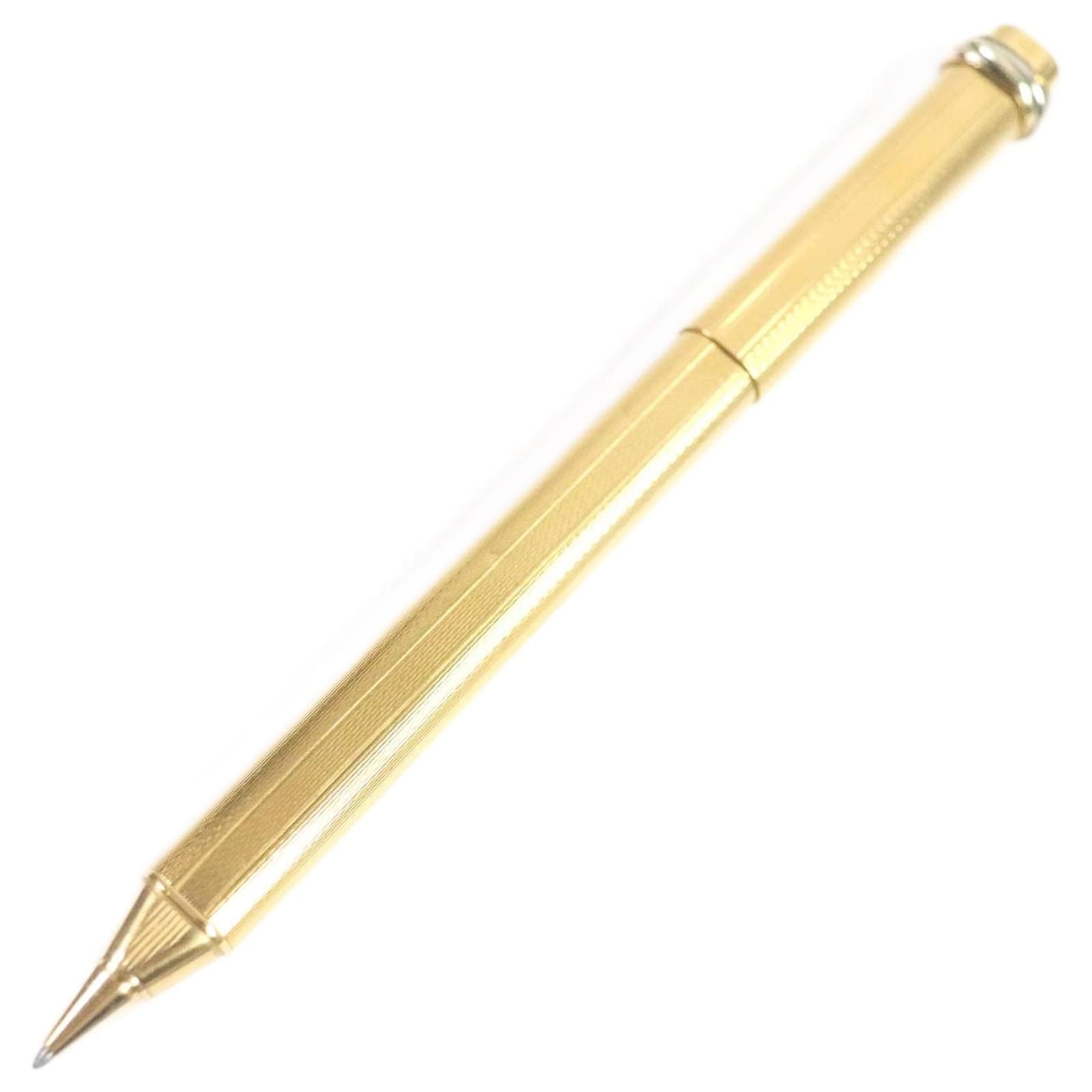 Cartier Trinity Ballpoint Pen Gold Case Golden Metal  ref.1695915