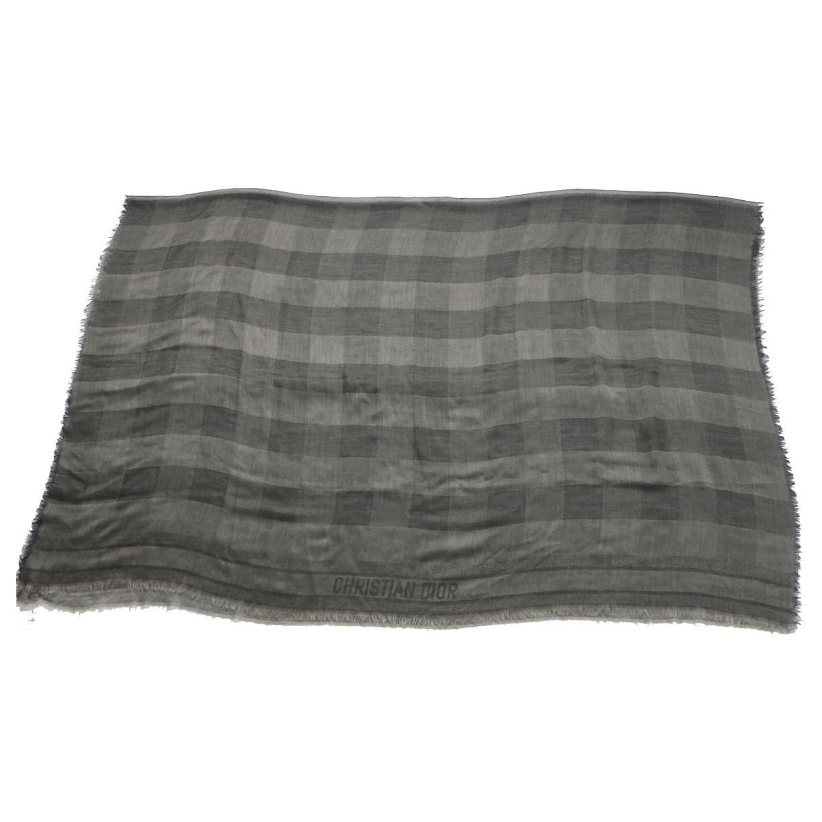 Dior 100% Cashmere Shawl Check Pattern  ref.1692960