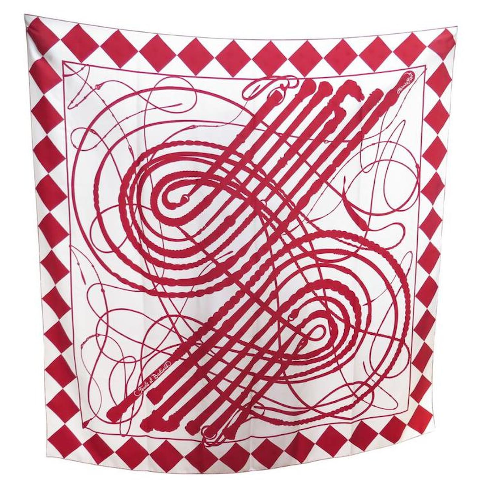 Hermès HERMES SCARF WHIPS AND RODS VIRGINIE JAMIN SQUARE 140 SILK SCARF SCARF  ref.2286529