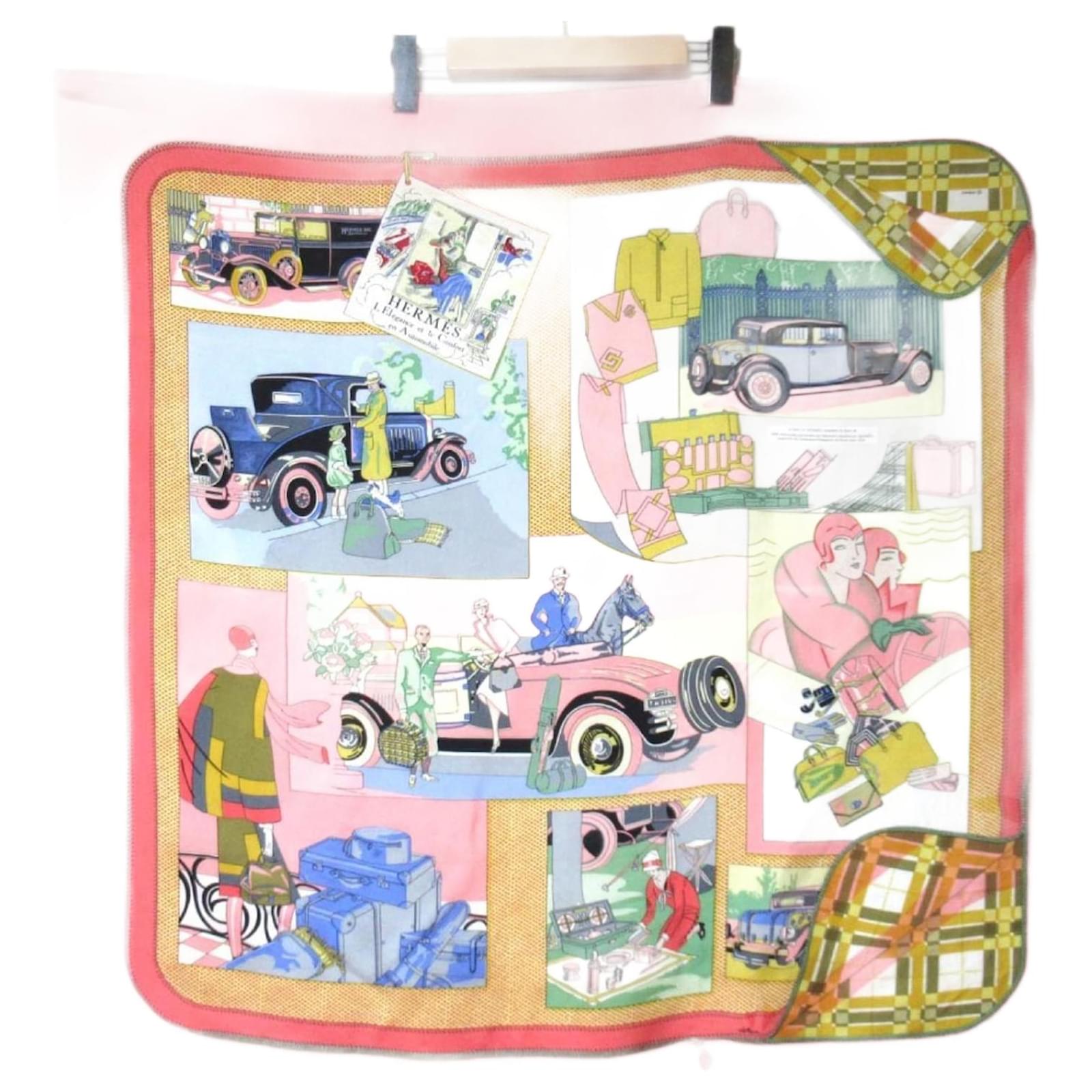 Hermès Hermes Carre 90 Silk Scarf in Pink  ref.2217031