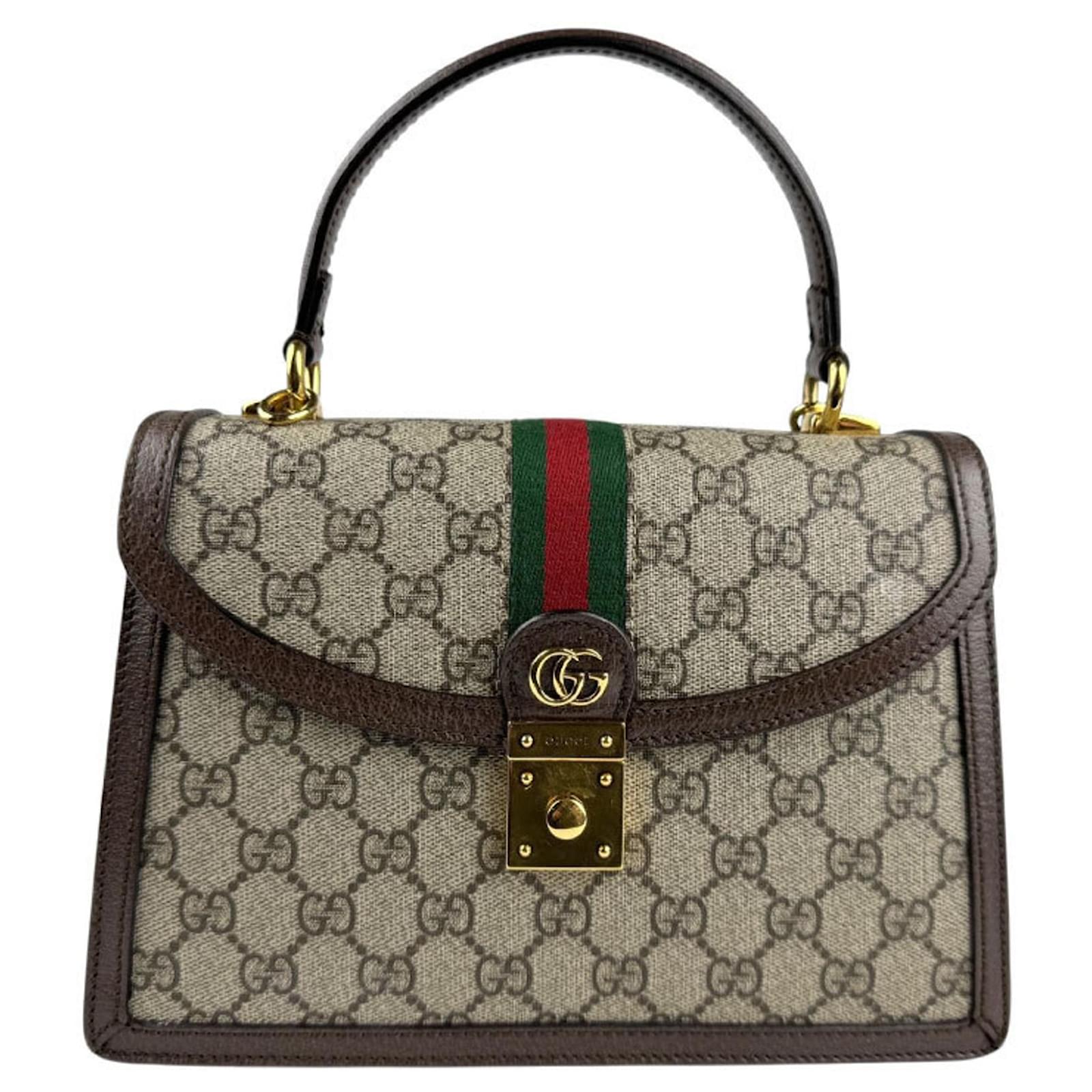 Gucci Ophidia GG Supreme Handbag Brown Cloth  ref.2325212