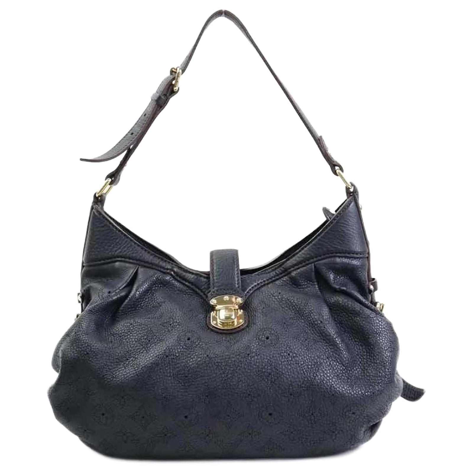 Louis Vuitton Monogram Mahina XS Shoulder Bag Black Leather  ref.2325139